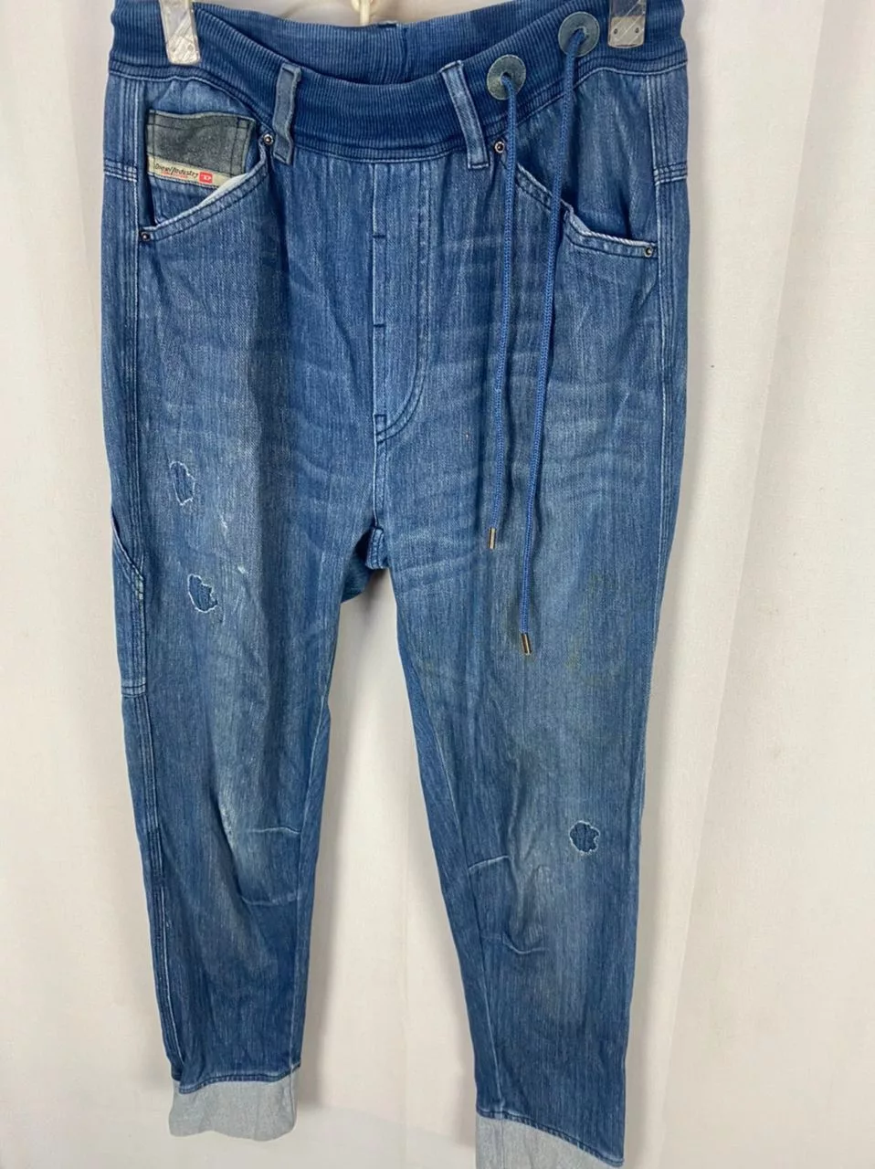 Designer Sweatpants Joggers Designer × Diesel × Other 🔥unisex🔥Diesel patchwork design joggerpants size 26-33 Blue