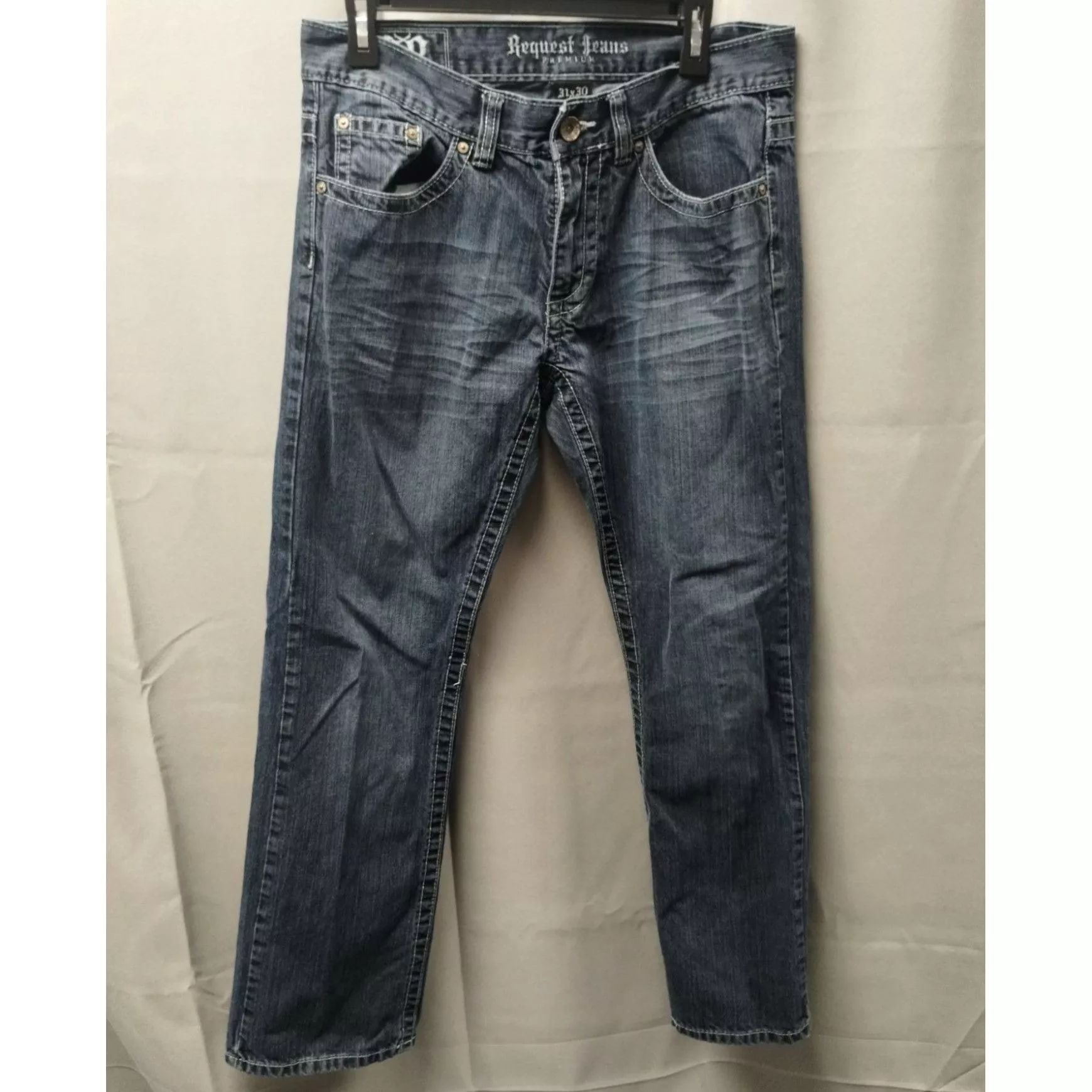 Request Jeans Denim Request Jeans Men's Pants/Jeans/Straight Leg 31x30 SKU3119 Blue