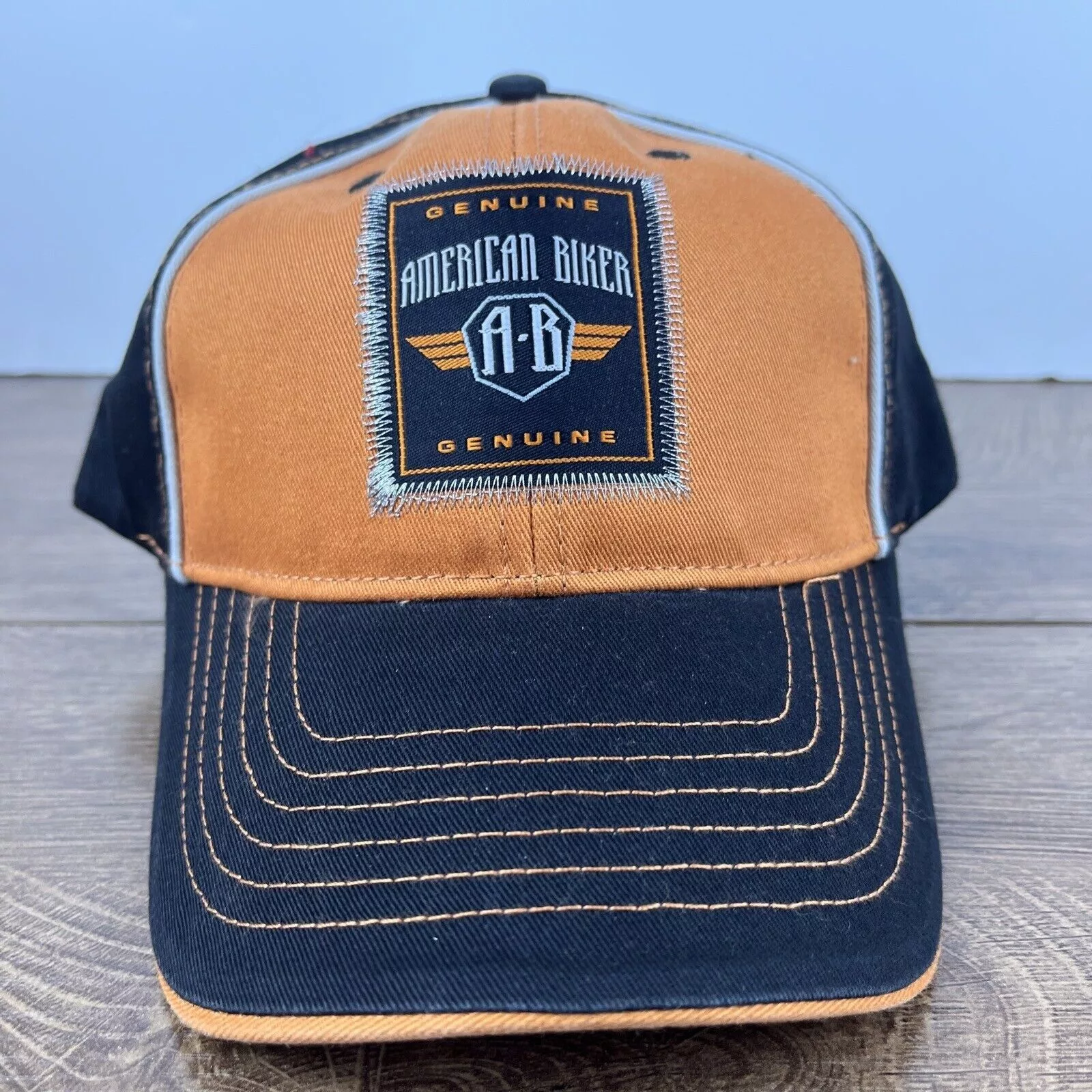 Other Hats Other American Biker Hat American Biker Orange Hat Adjustable Adul