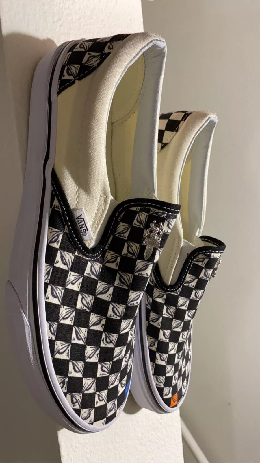 Chrome Hearts Slip Ons Chrome hearts matty boy vans White