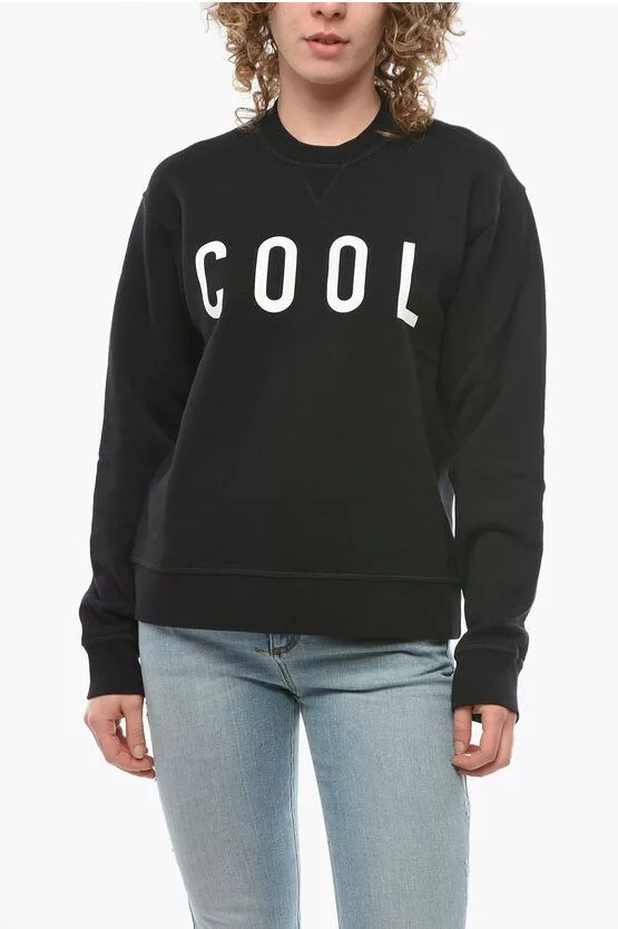 Dsquared2 Sweatshirts Dsquared2 og1mm0624 Printed Icon Sweatshirt in Black