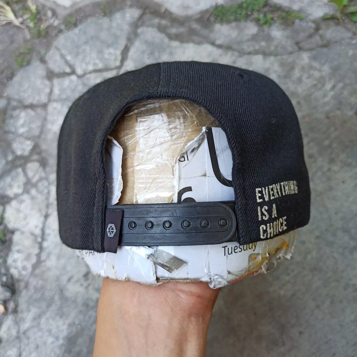 Hypebeast Hats Hypebeast Sick cubecode snapback hat Black