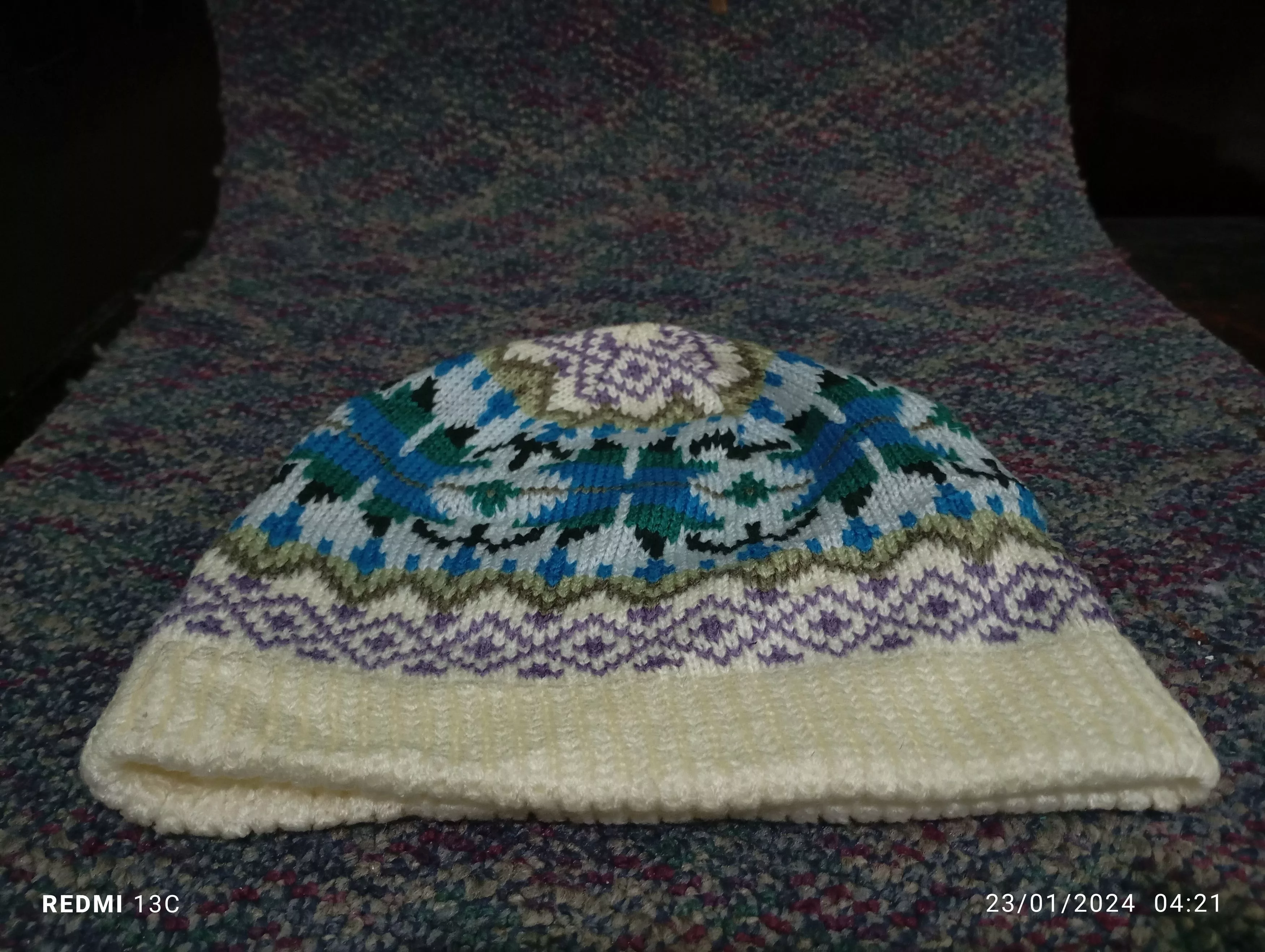 Native Hats Native Navajo Beanie Hat Multi Vintage