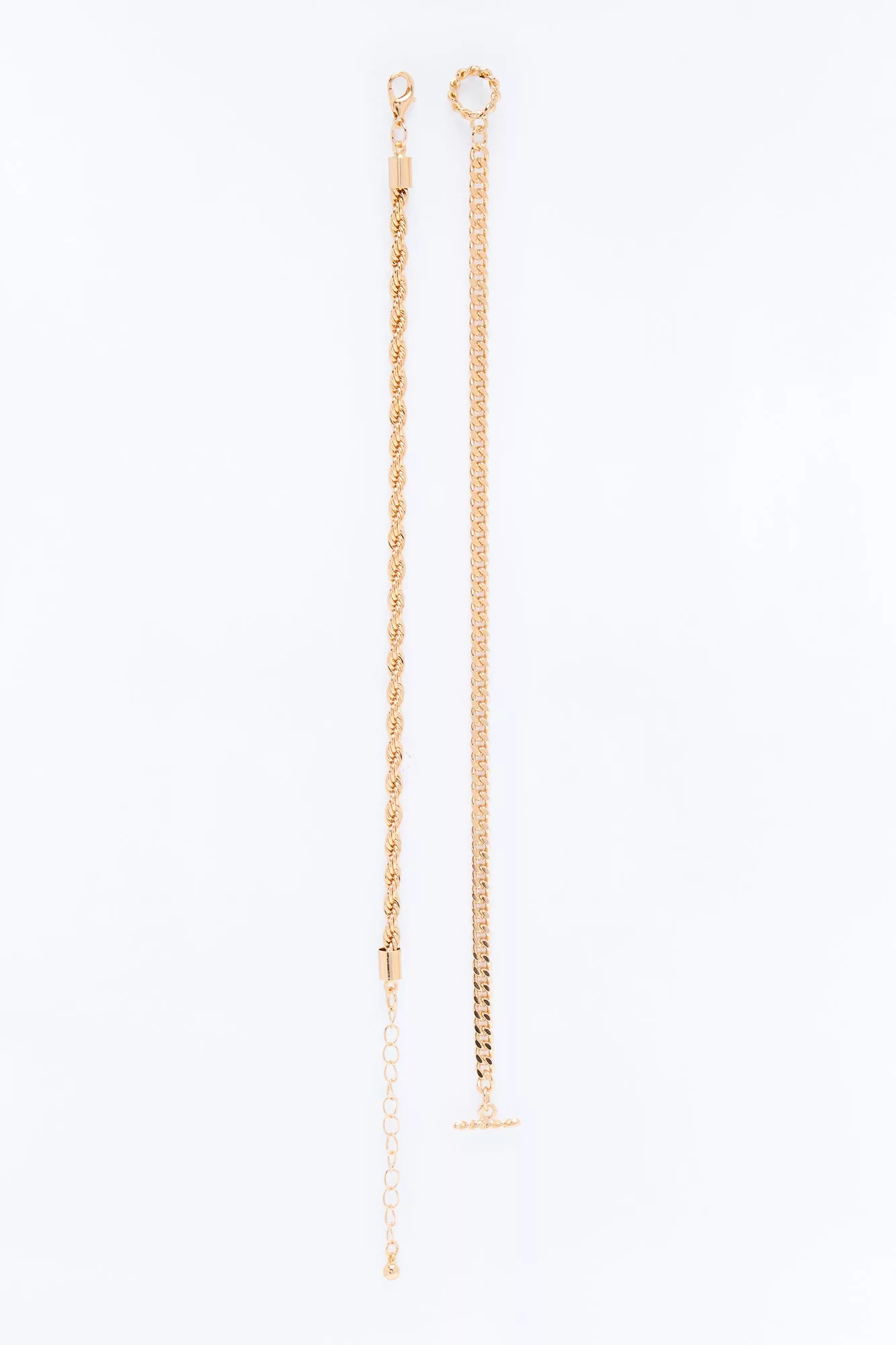 Weekend Things 2 Piece Anklet Set - Gold
