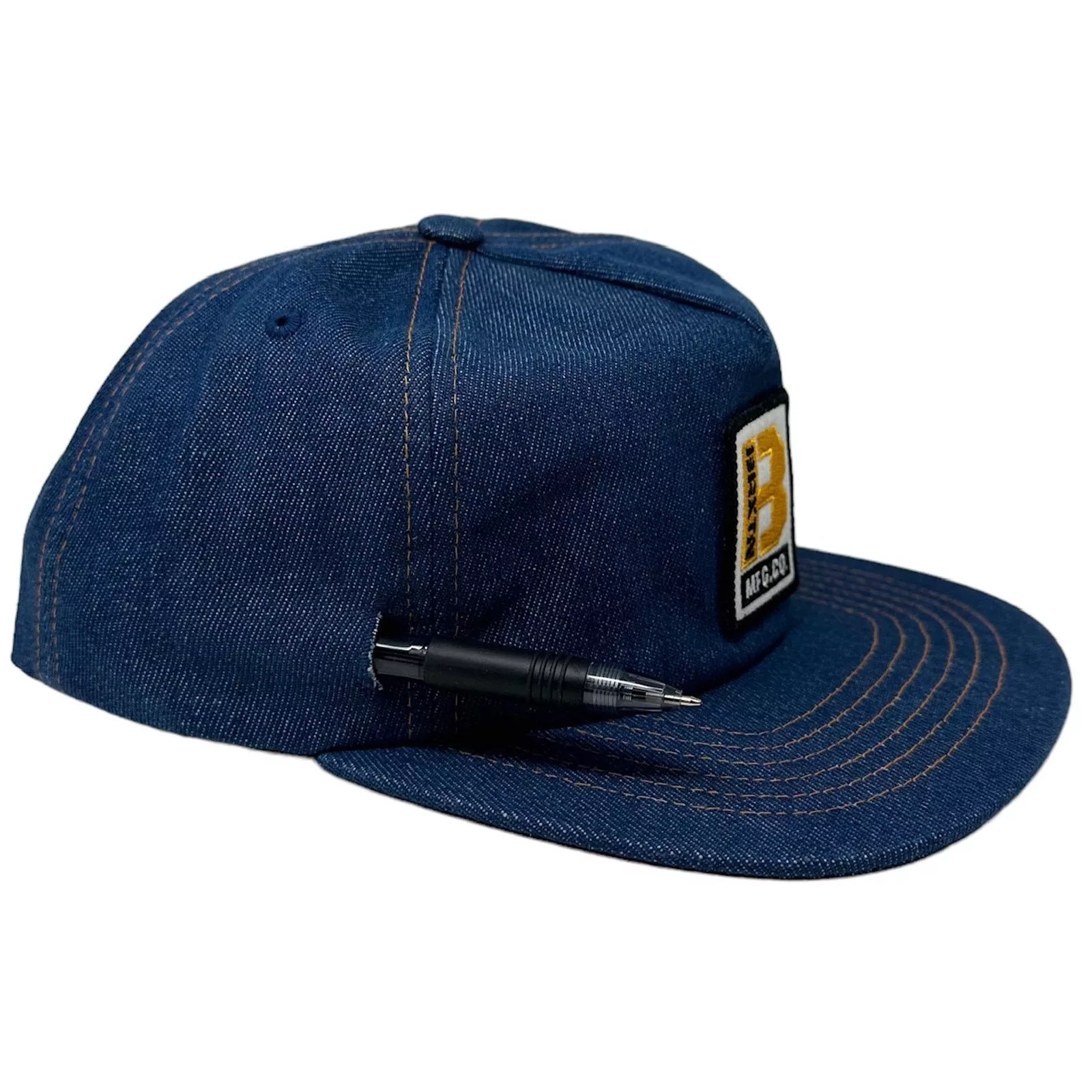 Brixton Hats Brixton Men's Snapback Hat Builders MP Adjustable Blue Denim