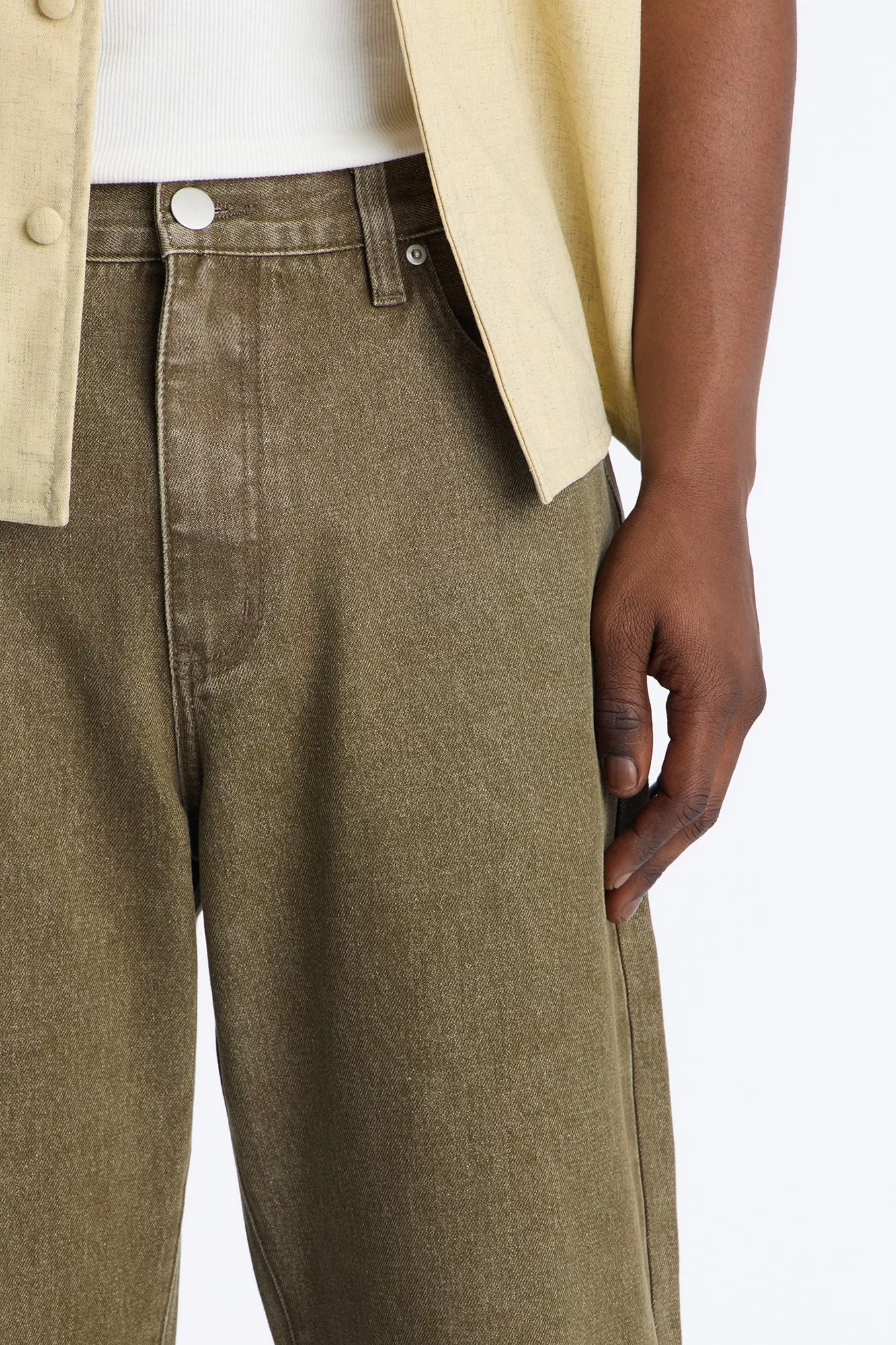 The Staple Relaxed Jean - Olive
