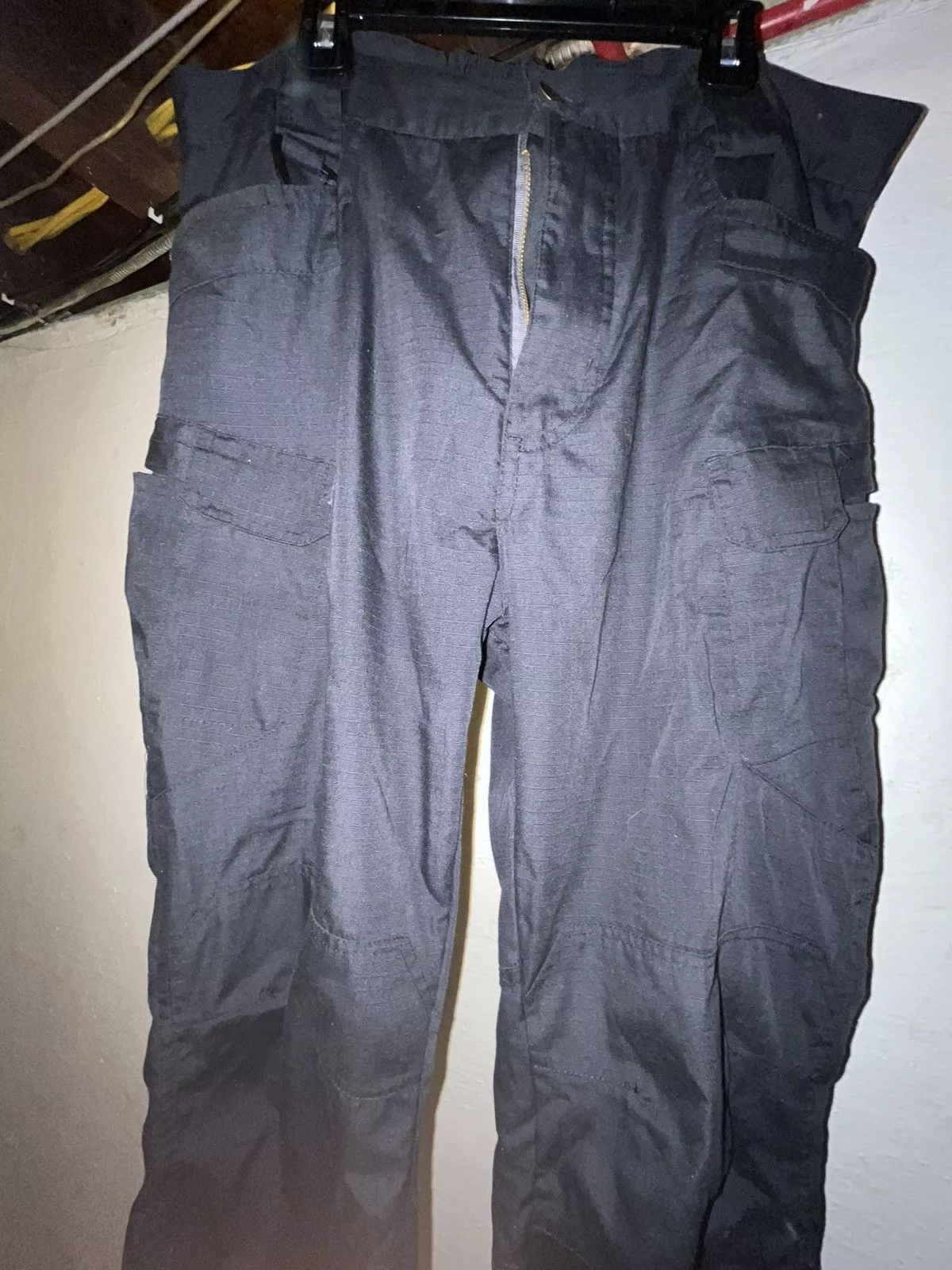 Vintage Casual Pants Vintage Japanese cargo Black