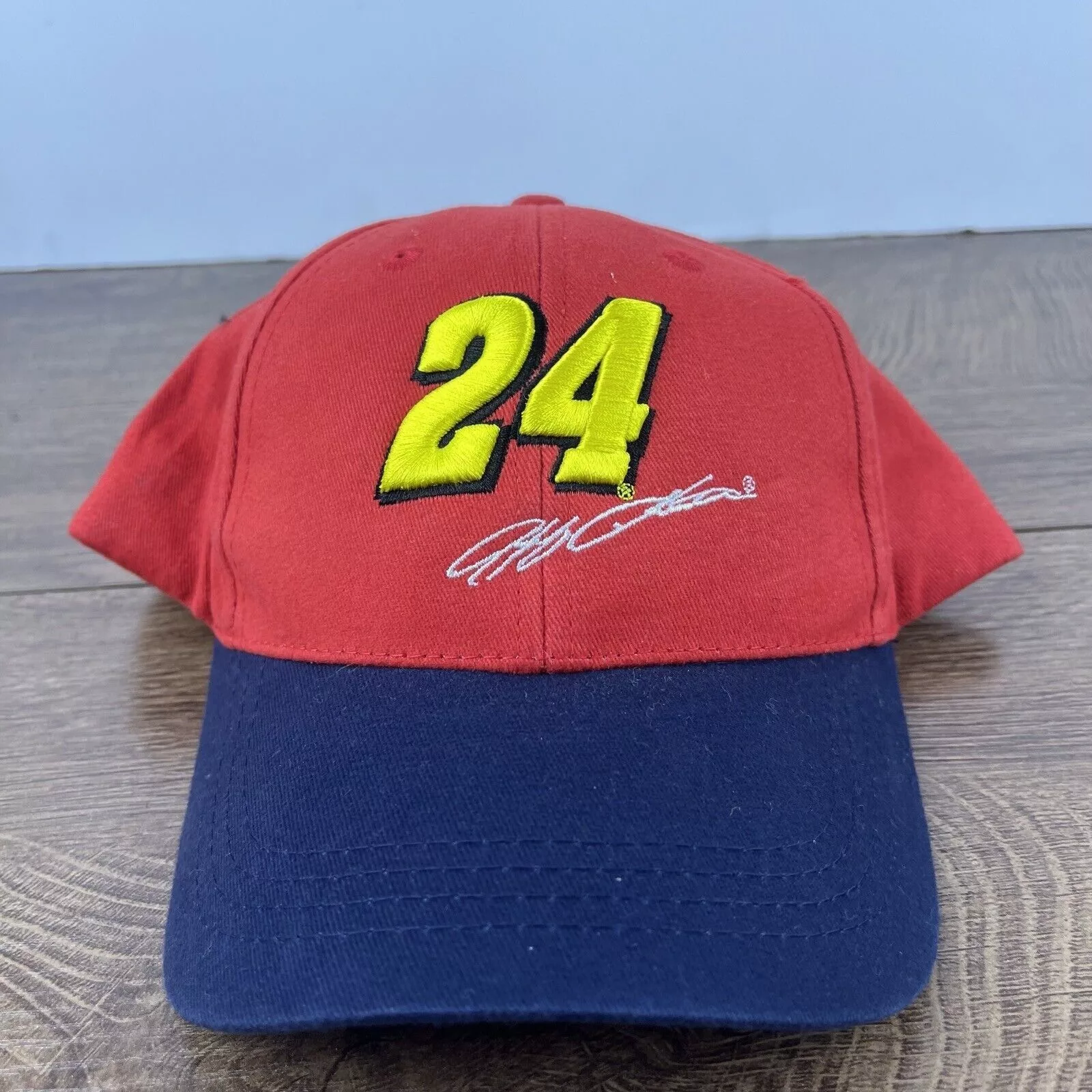 Other Hats Other Jeff Gordon 24 Hat NASCAR Racing Hat Red Hat Adjustable Red