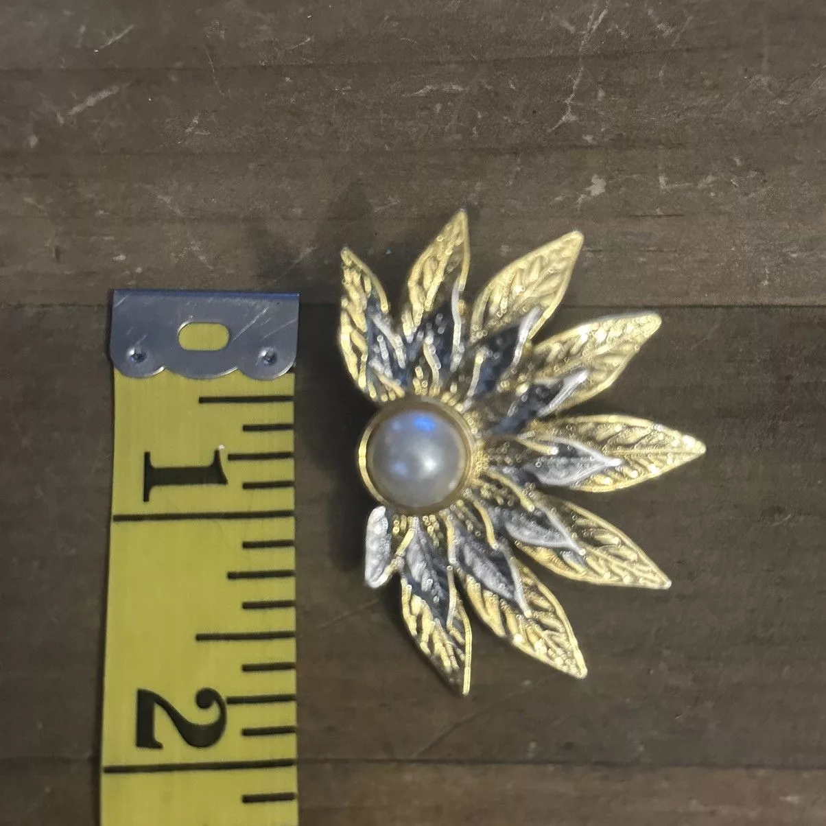 Other Earrings Other Two tone halved sunflower post earrings Silver
