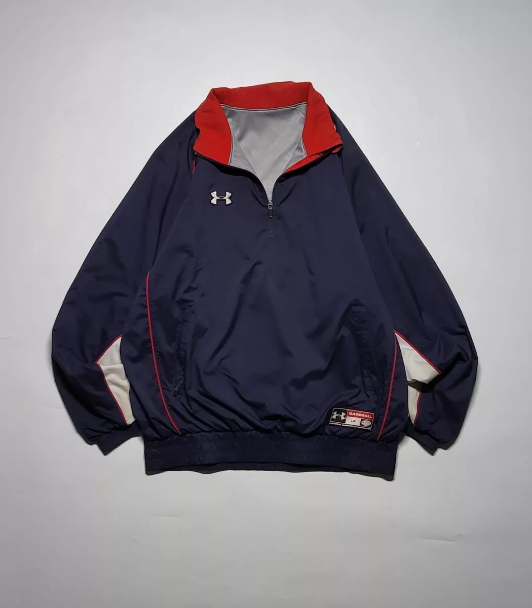 Under Armour Light Jackets Halfzip Under Armour Baseball Windbreaker Jacket Blue Sportswear