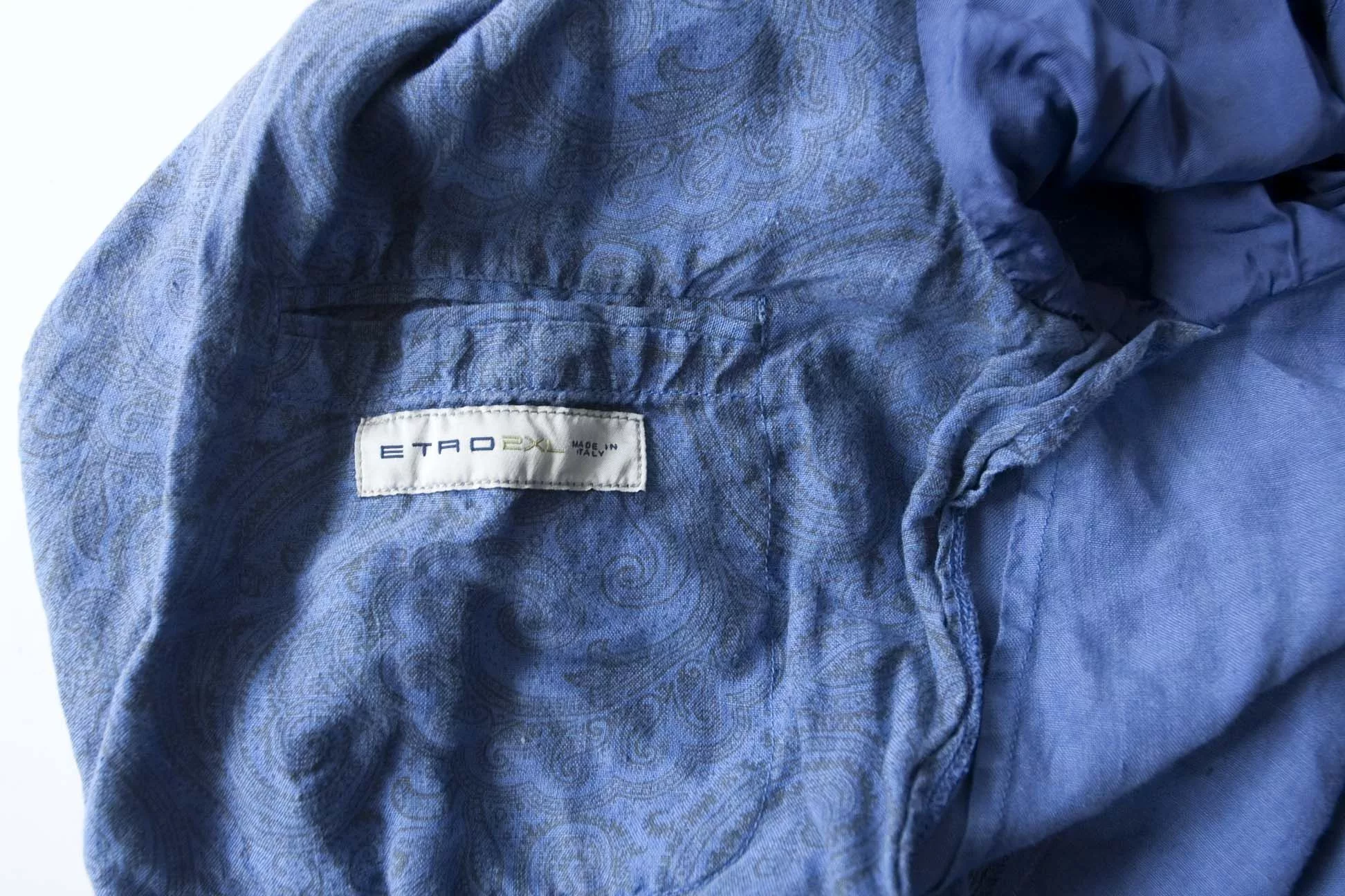 Etro Light Jackets Etro Jacket Paisley Size 2XL Surgeon Cuff Blue