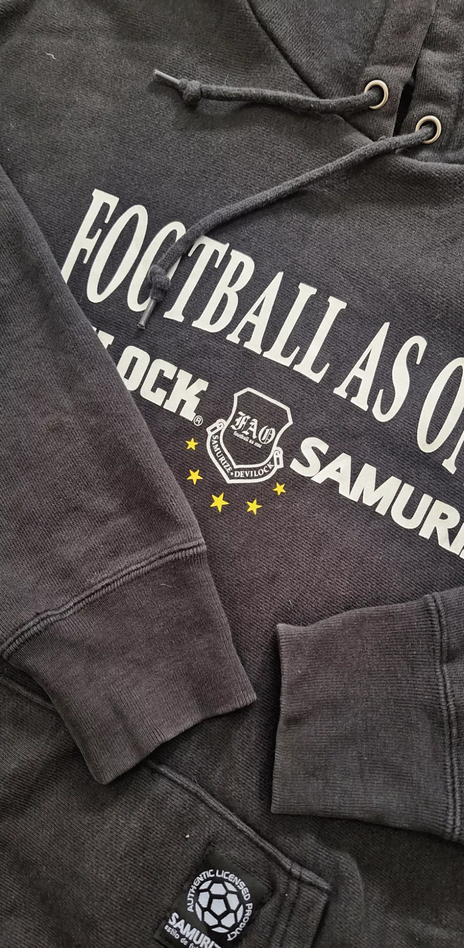 Devilock Sweatshirts Hoodies Devilock × Hysteric Glamour Vintage Devilock × Samurize Football As One Hoodie Black