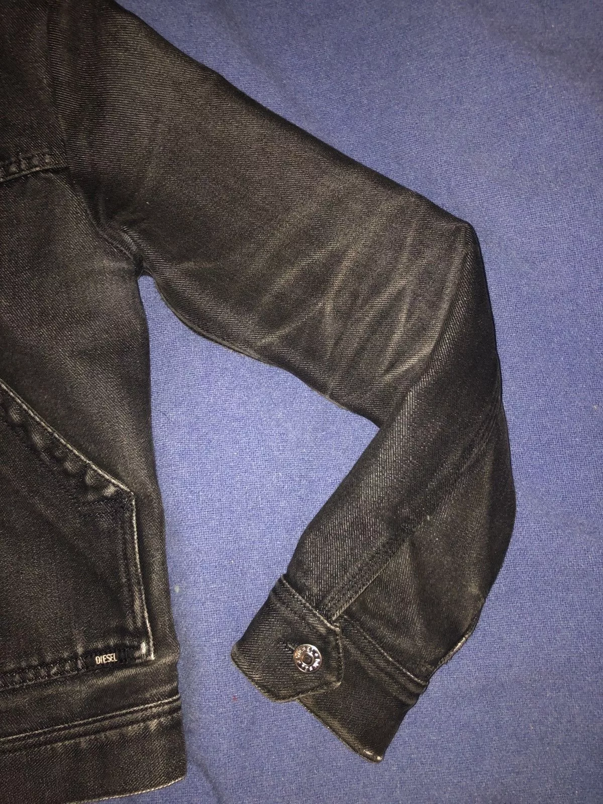 Diesel Denim Jackets Diesel black denim jacket
