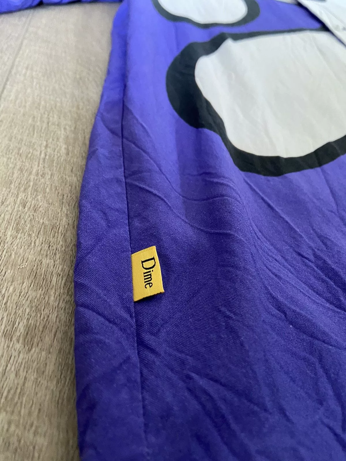 Dime Shirts Button Ups Dime Open Collar Shirt Purple