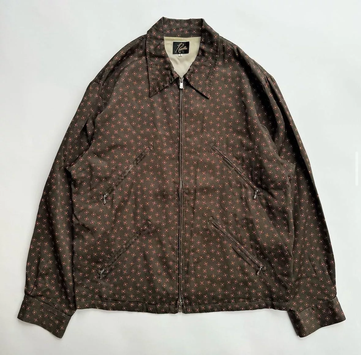 Needles Light Jackets Needles Lined Multi-Pocket Blouson Brown