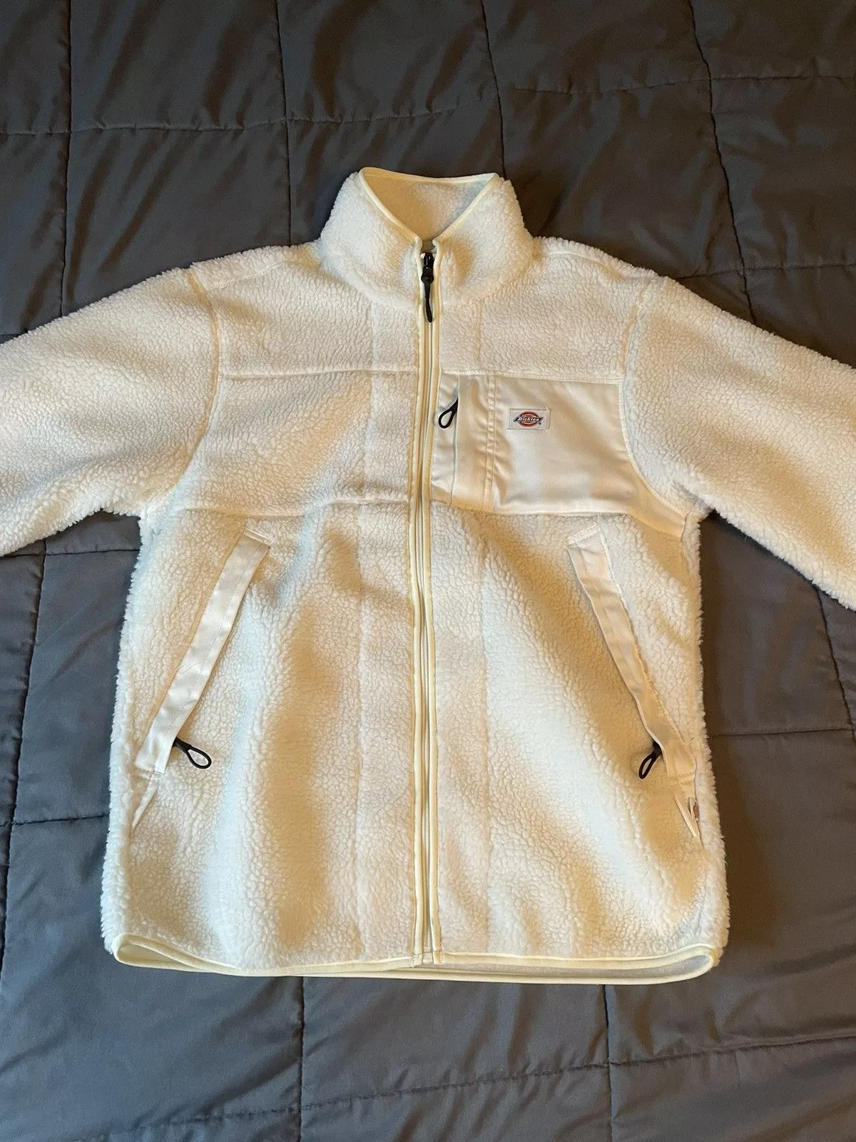 Dickies Light Jackets Dickies fleece zip up White