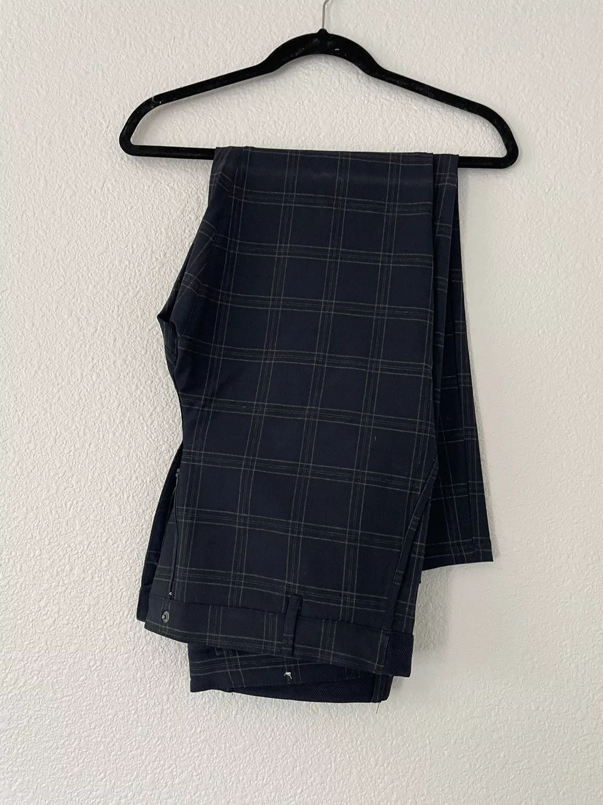 Zara Casual Pants Navy plaid Zara pants Blue