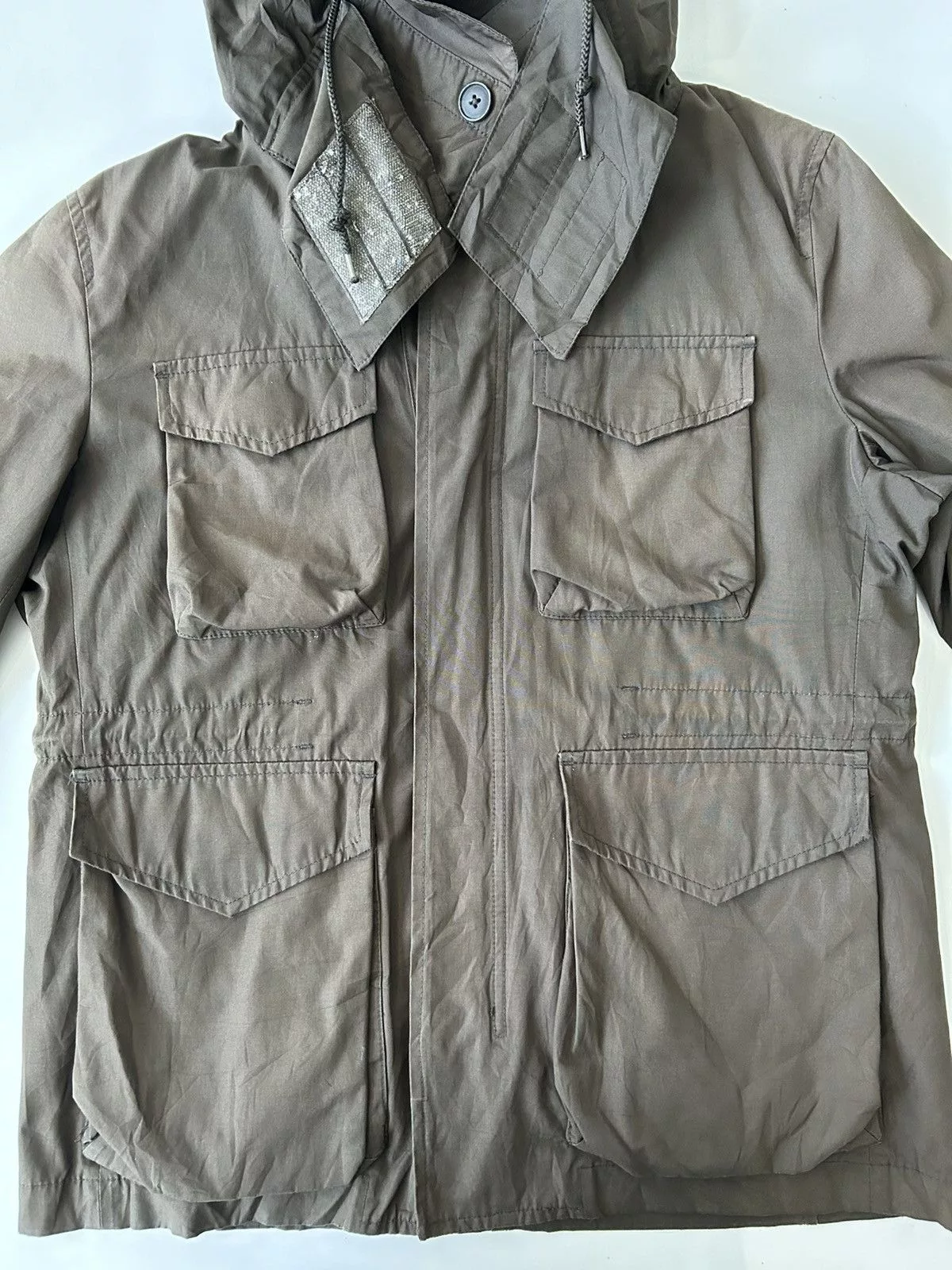 Japanese Brand Parkas Japanese Brand GLOBAL WORK Multi Pocket Parka Jacket + Gorpcore Style Brown Streetwear