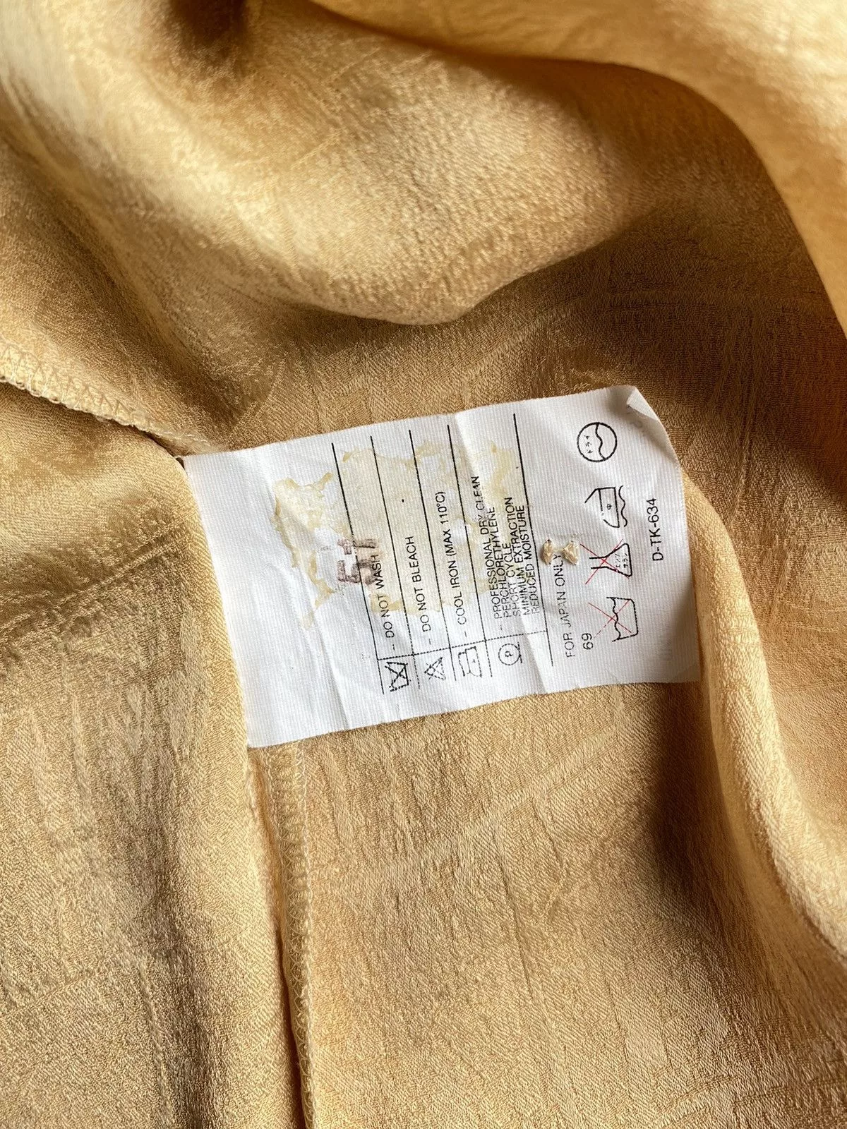 Valentino Blouses Valentino vintage silk blouse Yellow