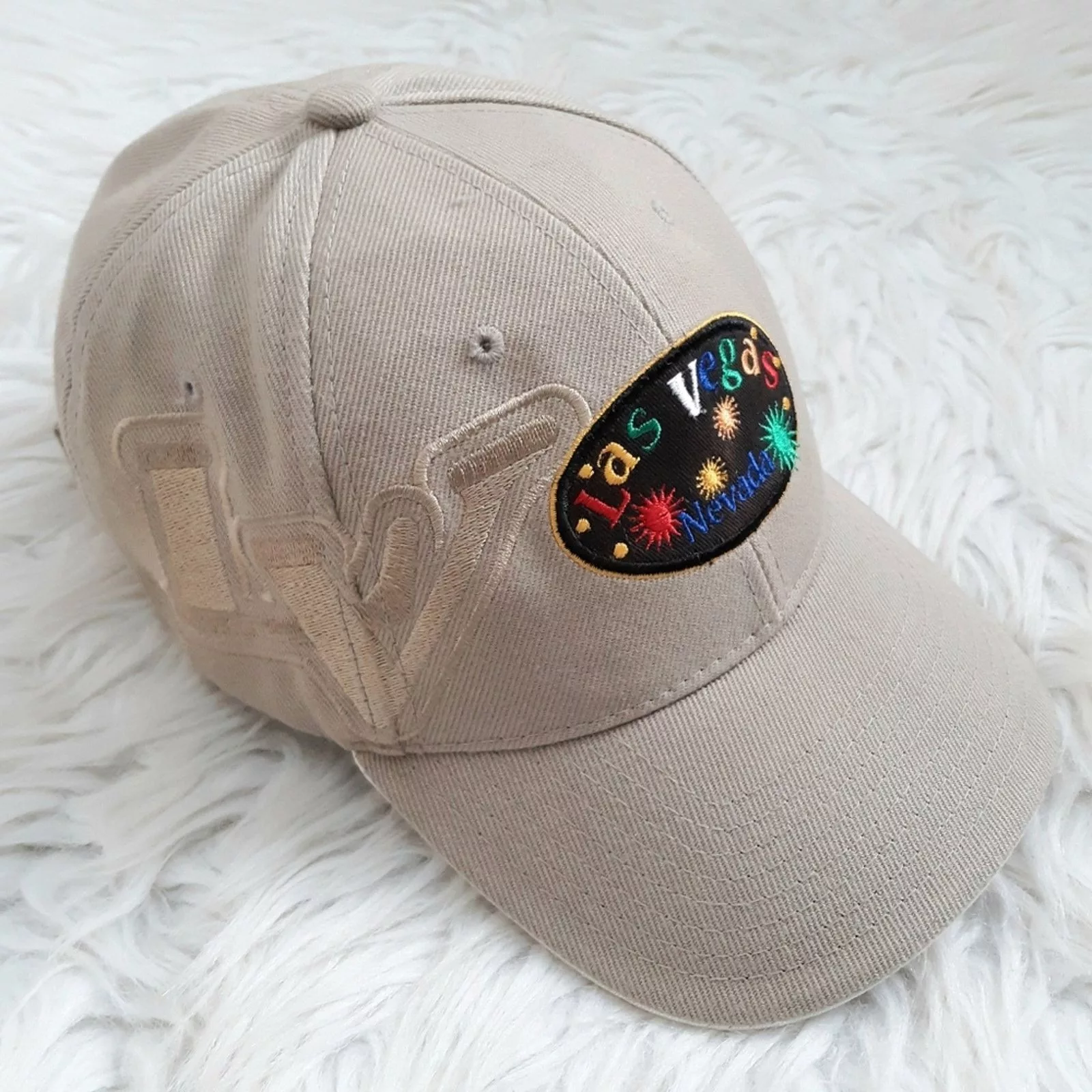 Other Hats Other Embroidered Las Vegas Hat Brown