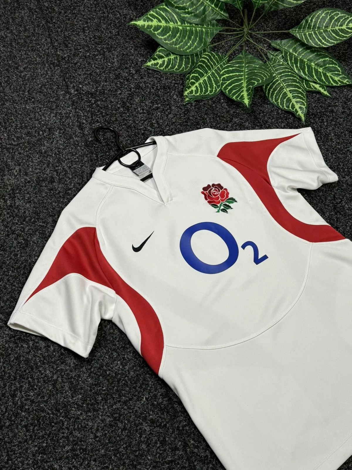 Nike Jerseys Nike × Vintage Nike rugby 🏉 England 🏴󠁧󠁢󠁥󠁮󠁧󠁿 size M White