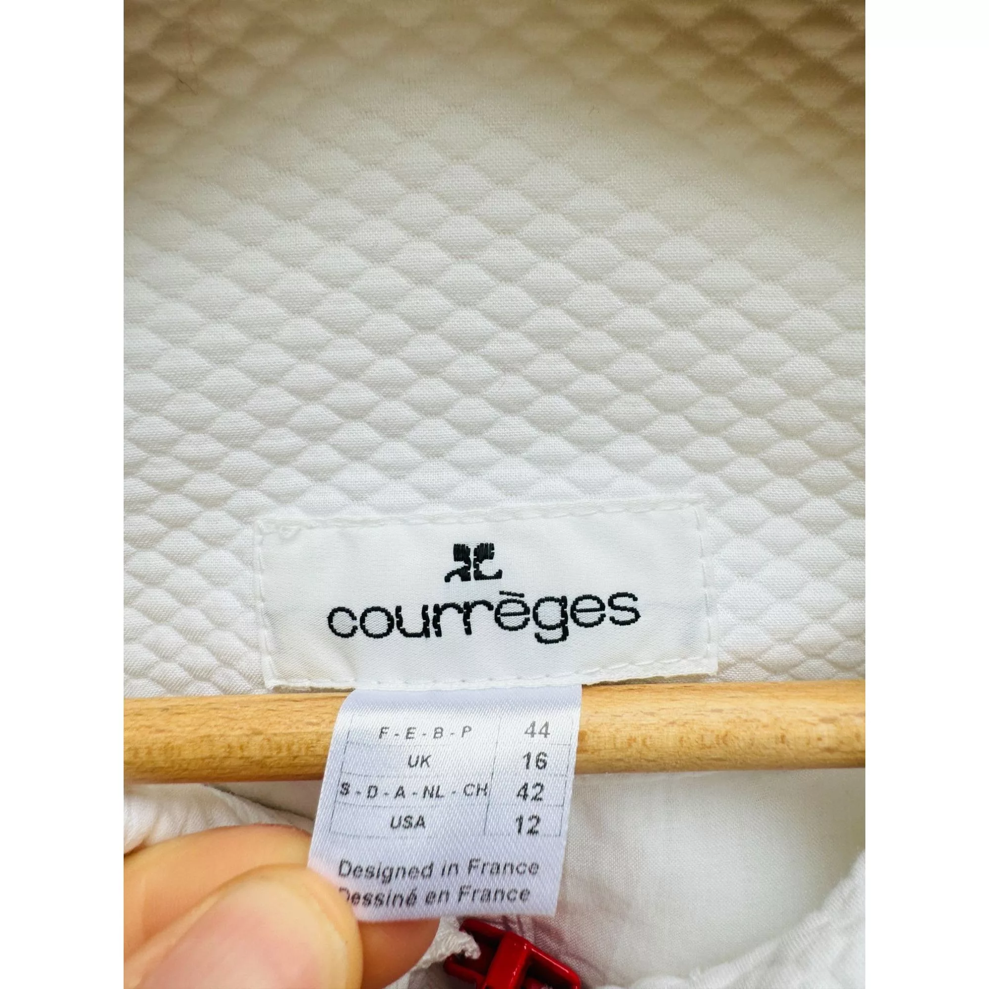 Courreges Jackets Courreges Vintage White Cotton Jacket