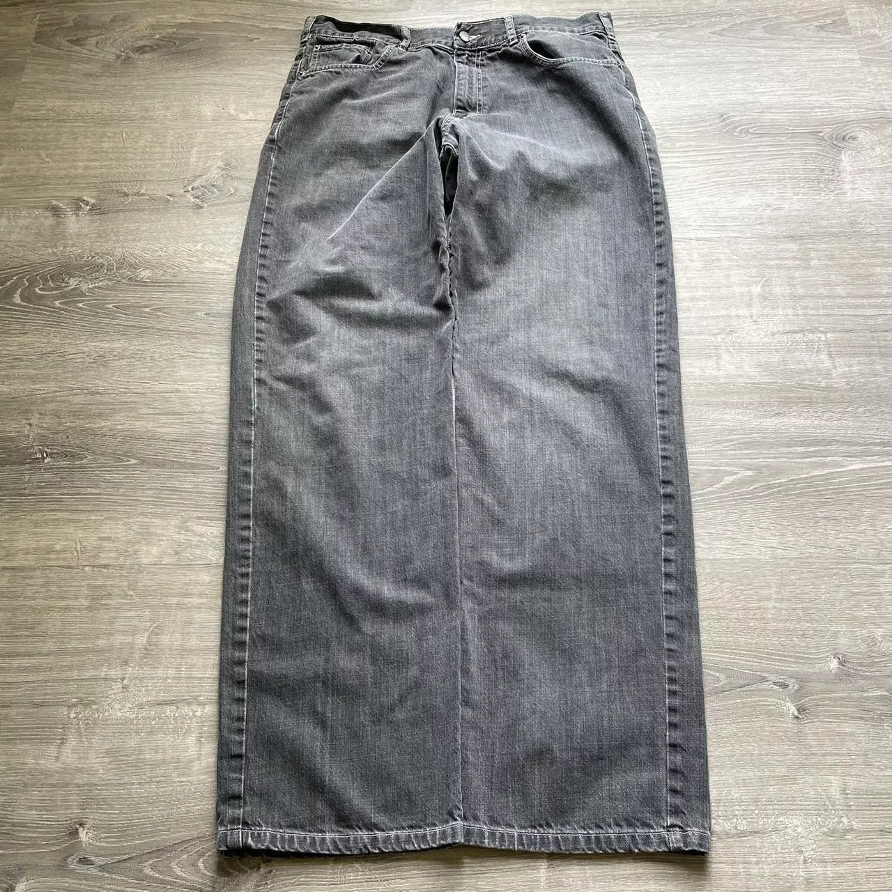 Calvin Klein Denim Calvin Klein × Vintage Vintage Y2K Black Calvin Klein Baggy Wide Leg Jeans Streetwear