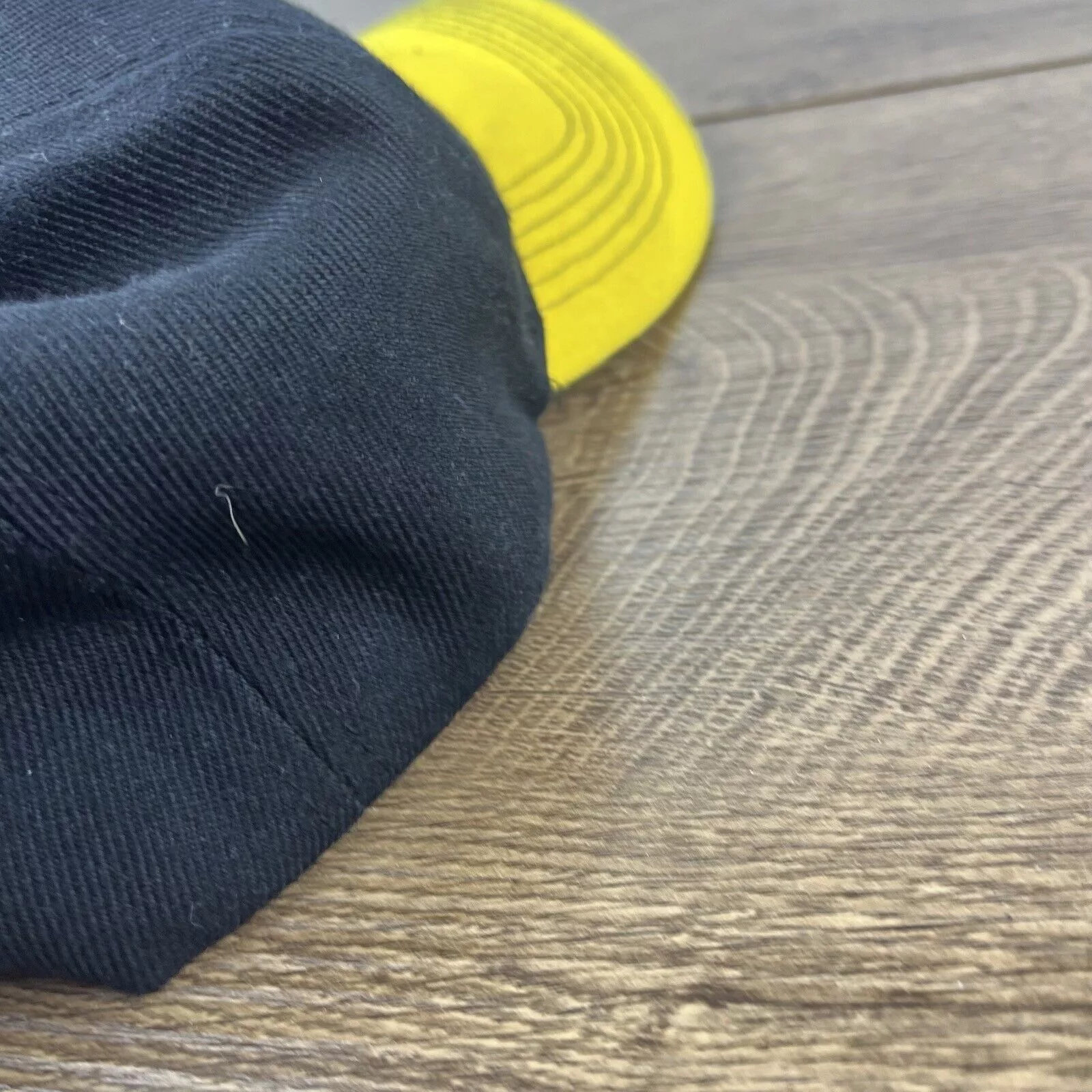 Other Hats Other Pittsburgh Steelers Hat Yellow Bill Black Hat Adjustable Bla