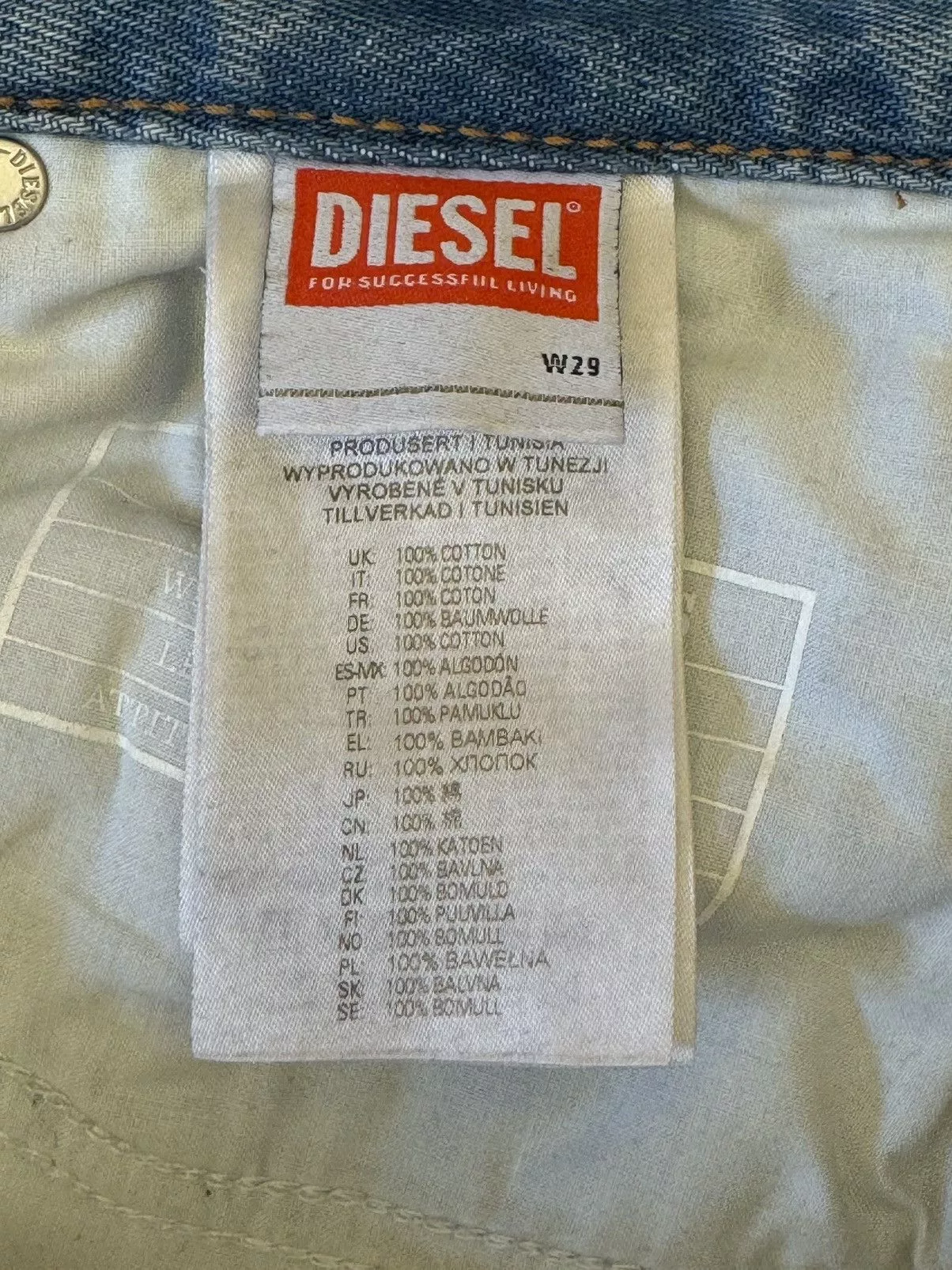 Diesel Denim DIESEL double zip DENIM Blue