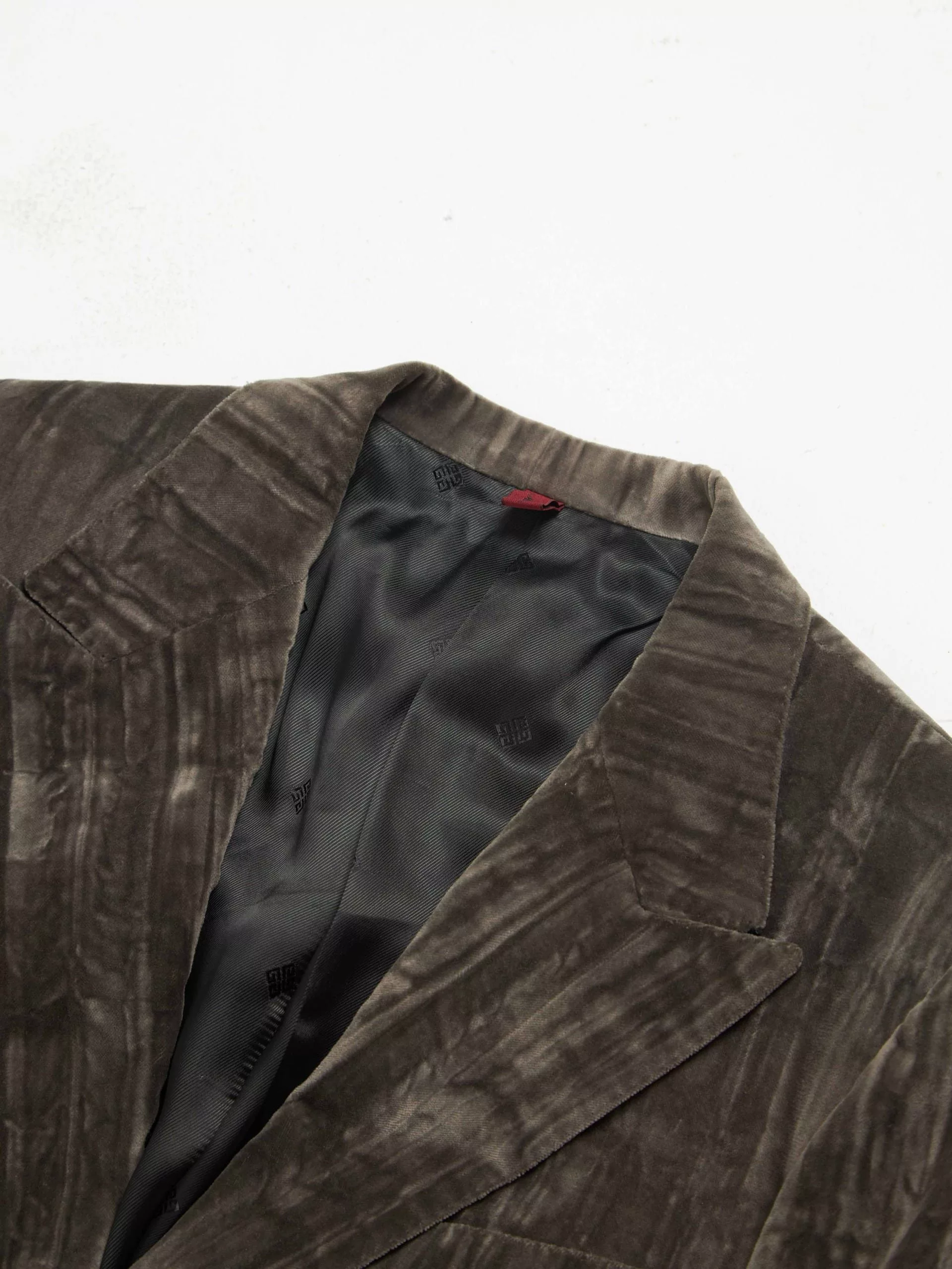 Givenchy Light Jackets Givenchy Gray Velvet Suit Blazer