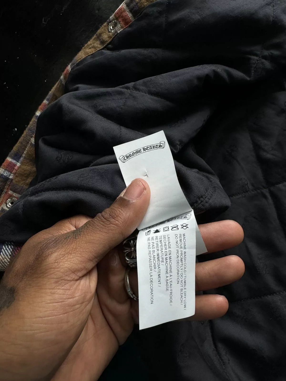 Chrome Hearts Shirts Button Ups Chrome Hearts Flannel Brown
