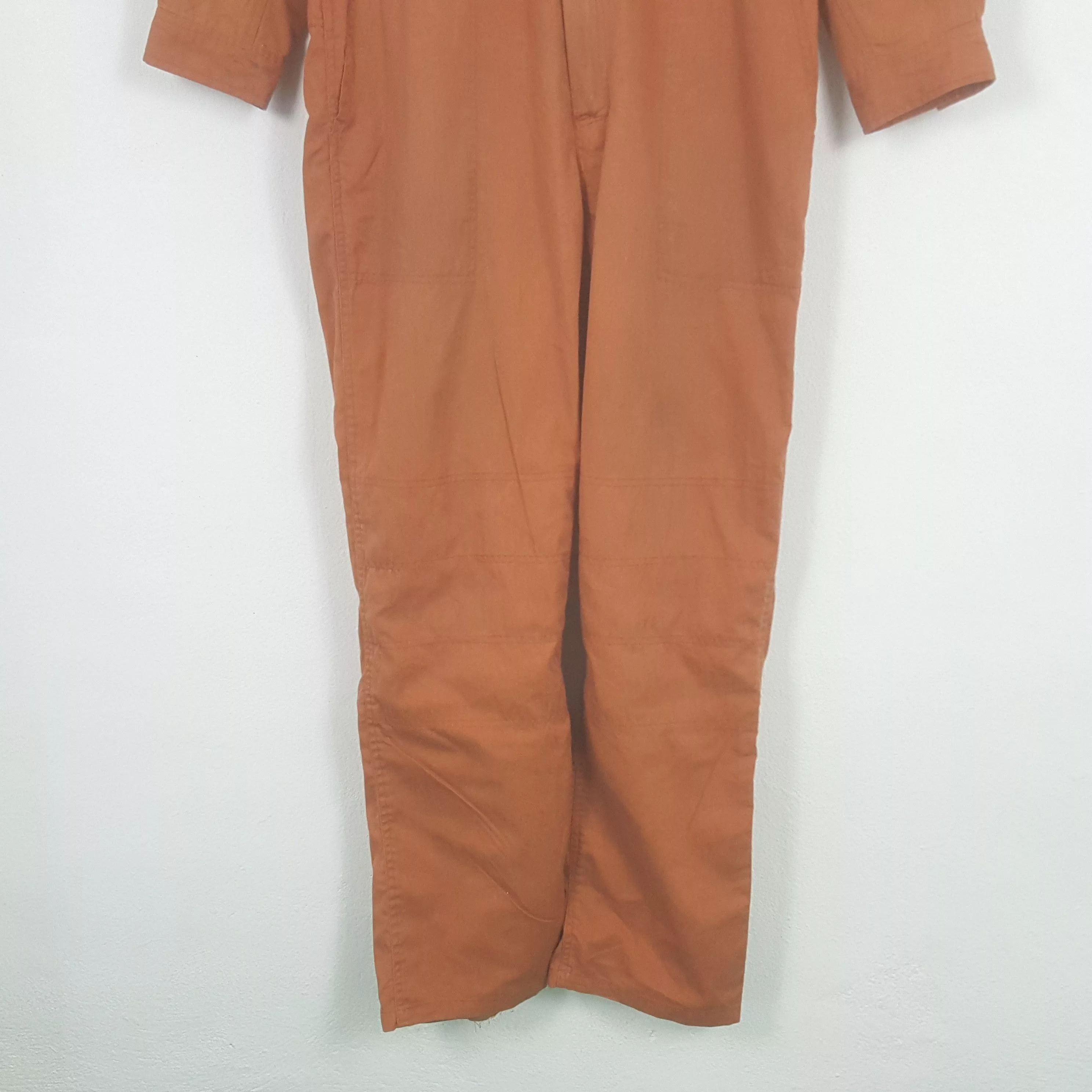 Nirvana Light Jackets Nirvana × Vintage Vintage Nirvana x Michelin Patches Work Coverall Jacket Orange Workwear