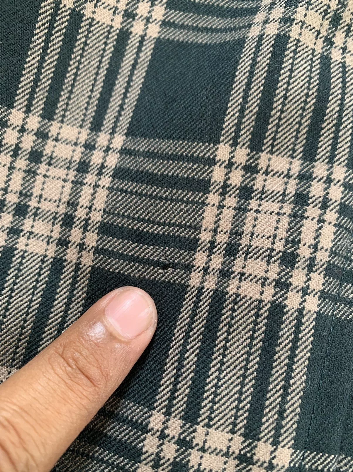 Van Light Jackets Van × Vans Nice Checkered Wool Van Jacket Green