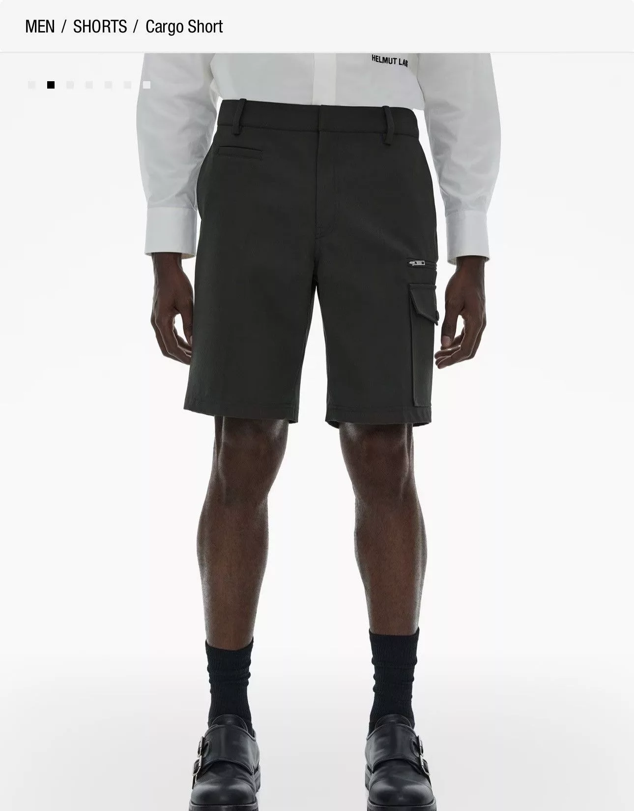 Helmut Lang Shorts Helmut Lang Cargo Shorts Black