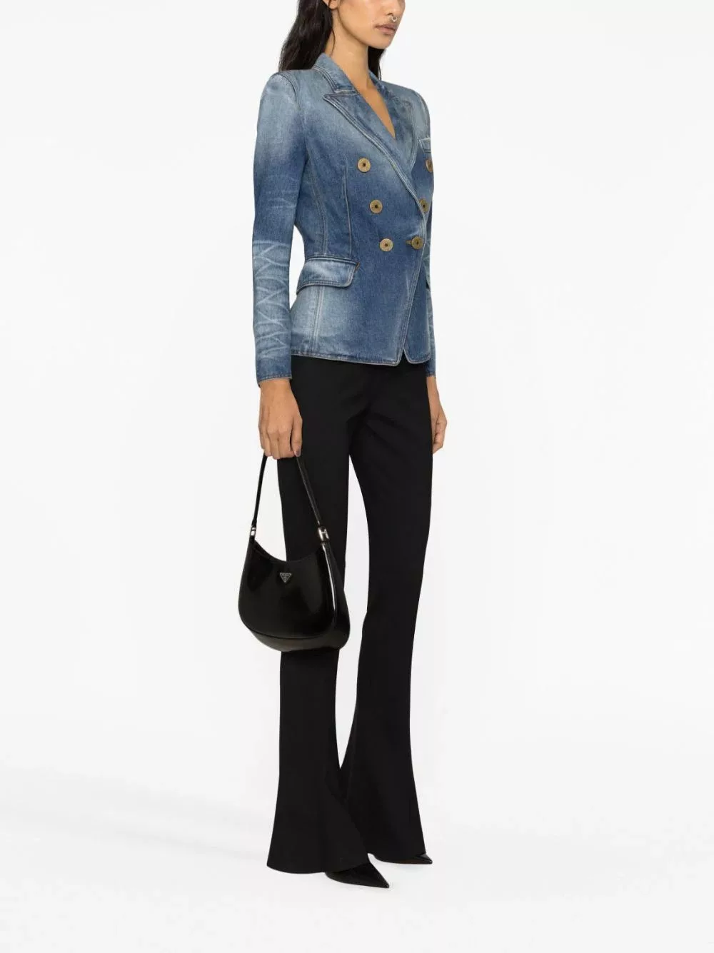 Balmain Jackets Balmain o1w1db10624 Denim Jacket in Blue