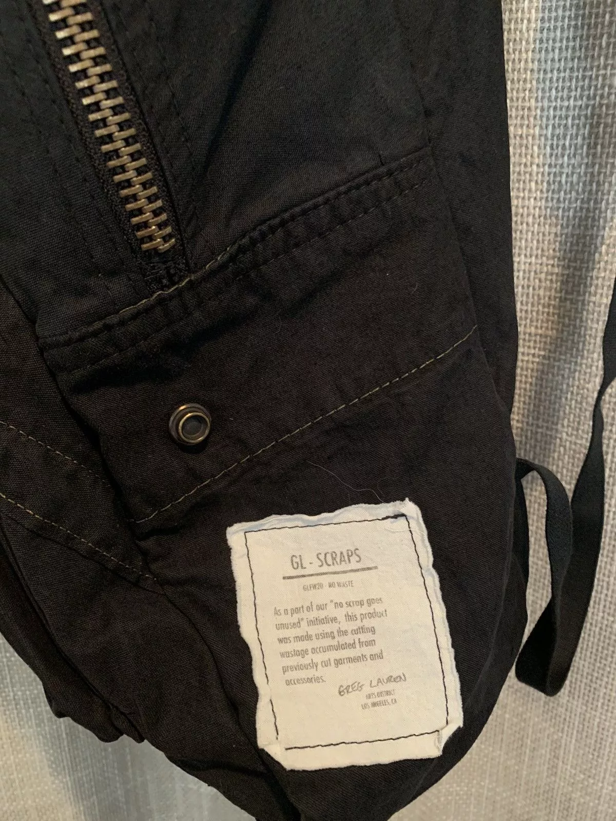 Greg Lauren Bags Luggage Greg Lauren Scraps Black Patchwork Canvas Backpack