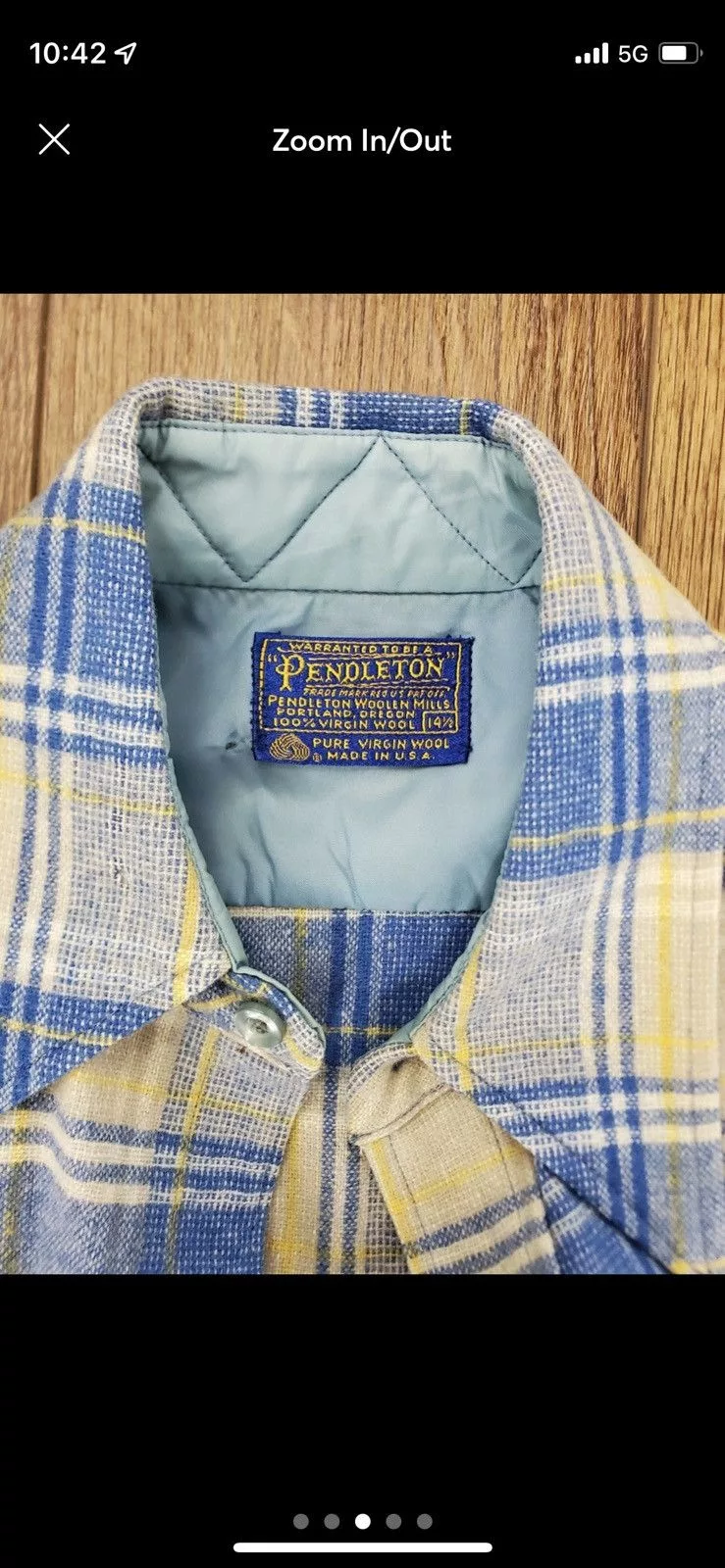 Pendleton Shirts Button Ups Vintage Pendleton button up made in USA White