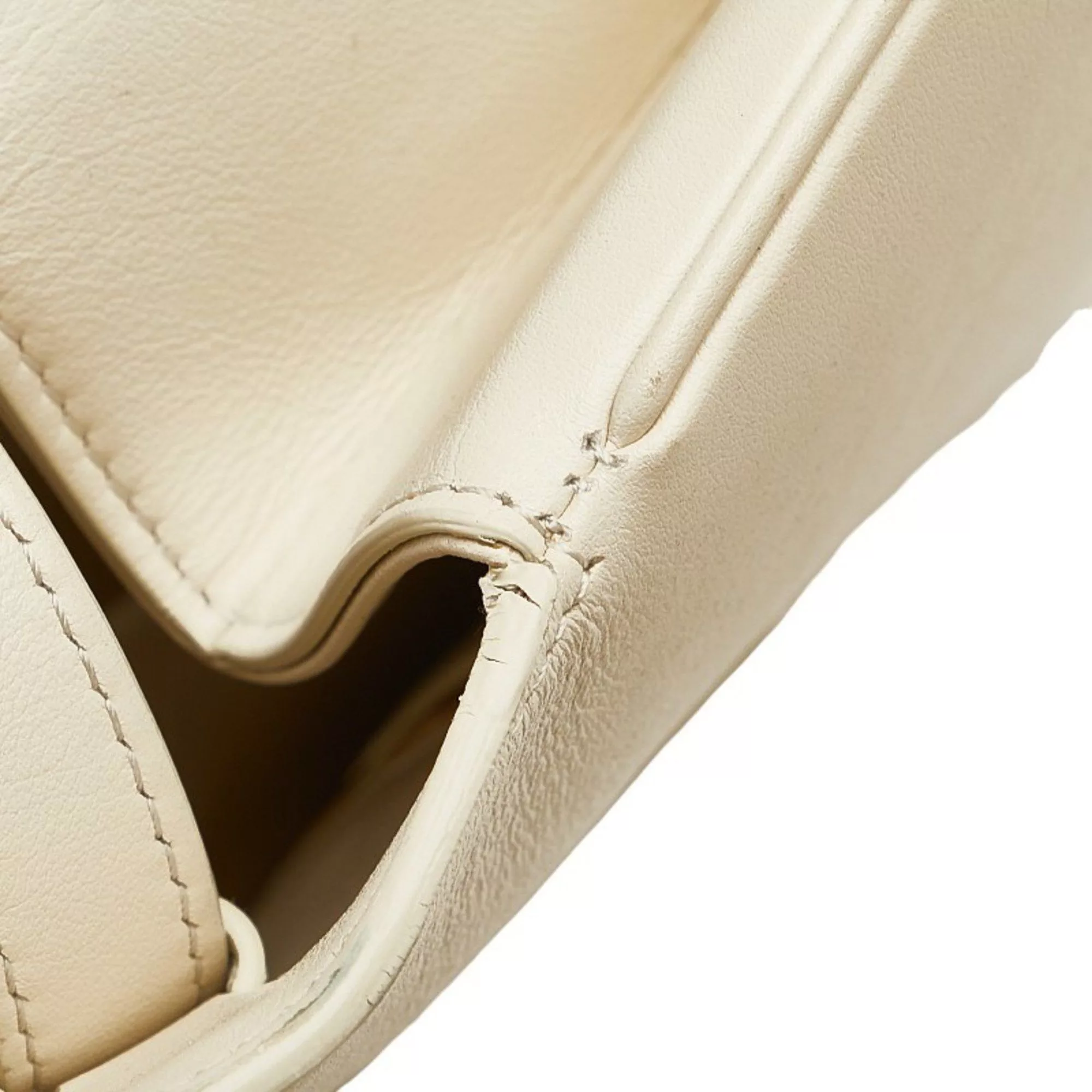 Celine Other CELINE Medium Taboo Shoulder Bag White Leather Women's