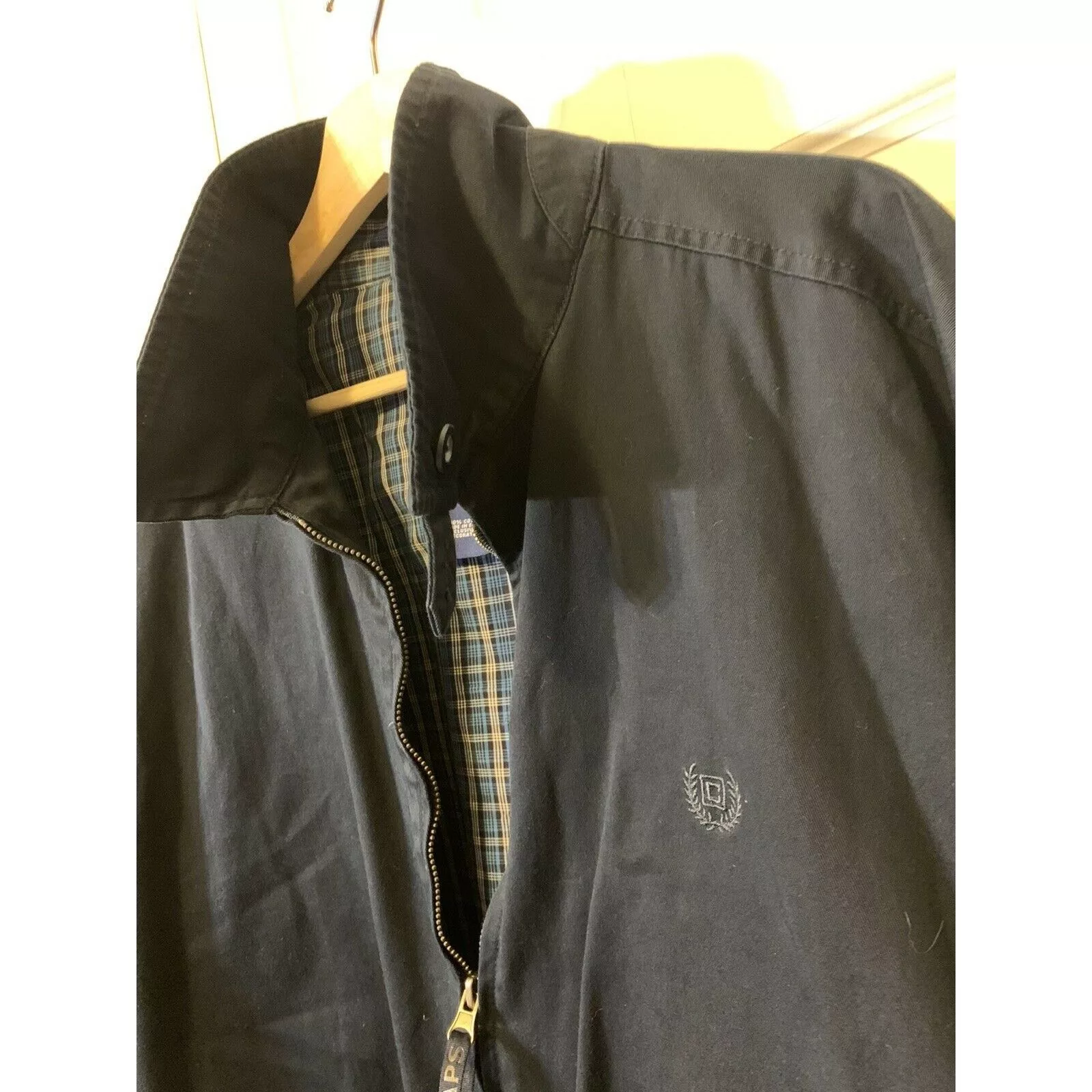 Chaps Light Jackets Chaps Made In Egypt Men’s XL Blue Full Zip Vintage Jacket