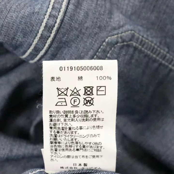 Visvim Denim Jackets VISVIM 19SS GREASE MONKEY COAT DRY DENIM jacket smock Purple