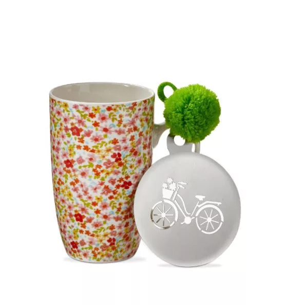 Fleurette Mug & Stencil Set