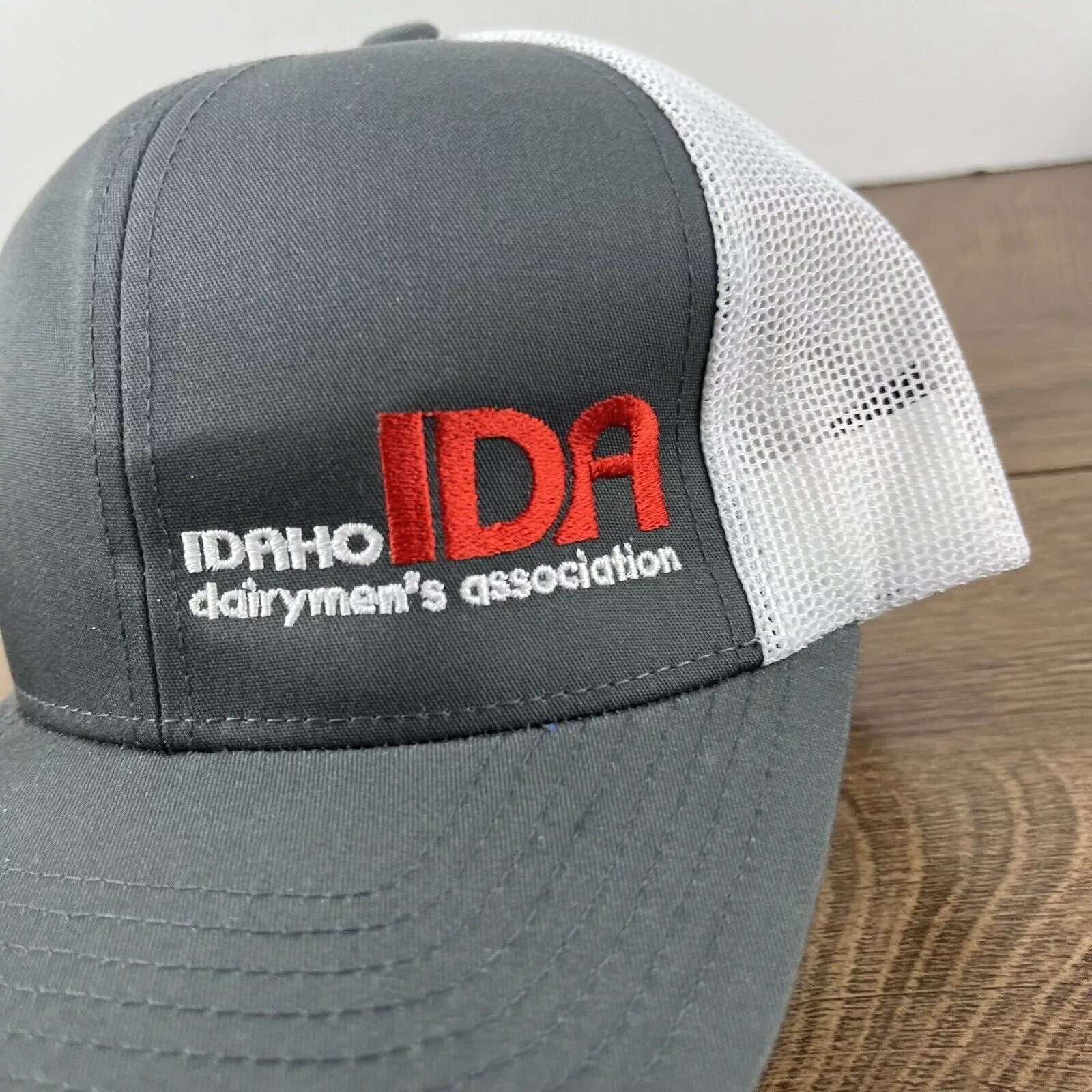 Other Hats Other Idaho Dairymens Hat IDA Snapback Hat Gray Adjustable Hat Adu