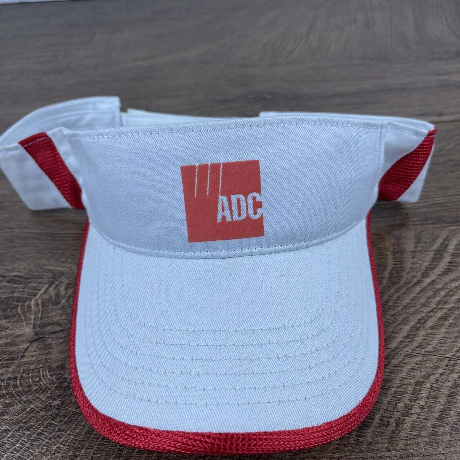 Other Hats Other ADC Visor Cap White Adjustable Hat Adult Size Hat White Cap