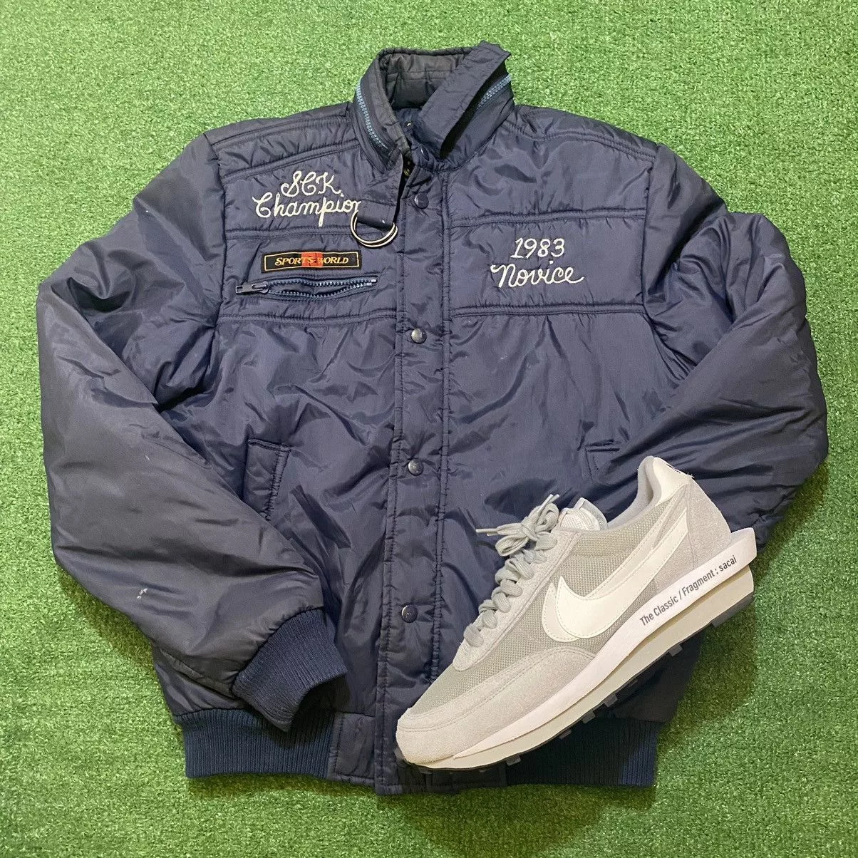 Vintage Bombers Vintage Racing Jacket Blue