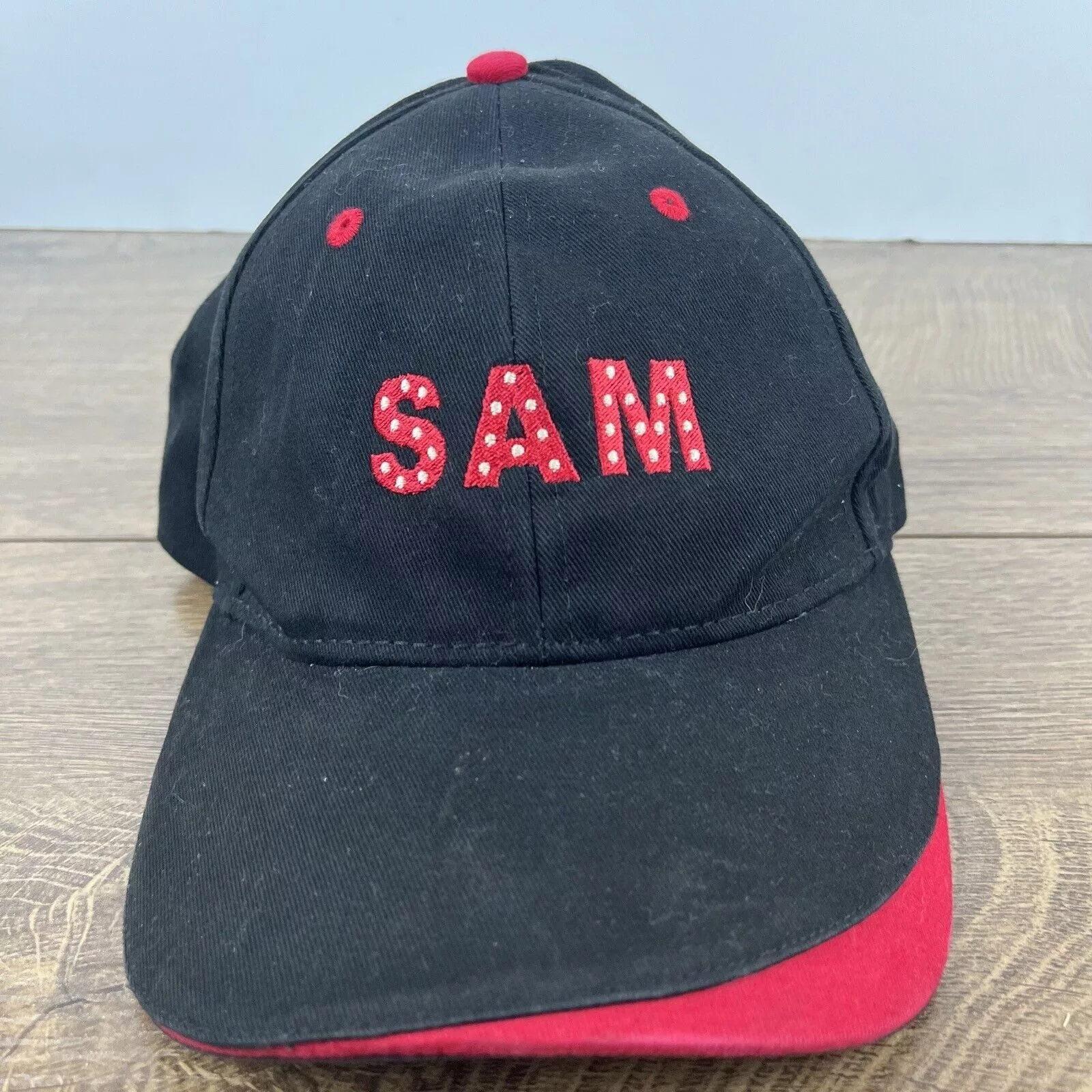 Other Hats Other Sam Hat SAM Baseball Hat Black Hat Adjustable Black Adult Si