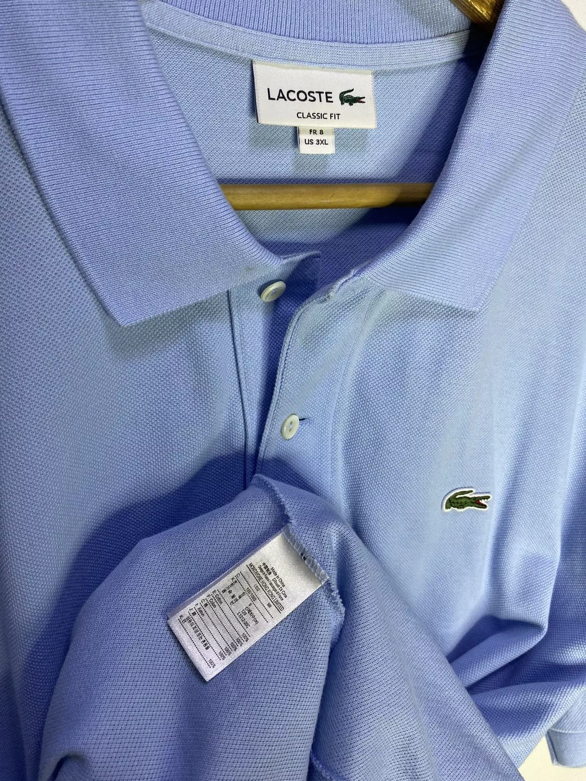 Lacoste Polos Lacoste Blue Classic Fit Polo Shirt | 8