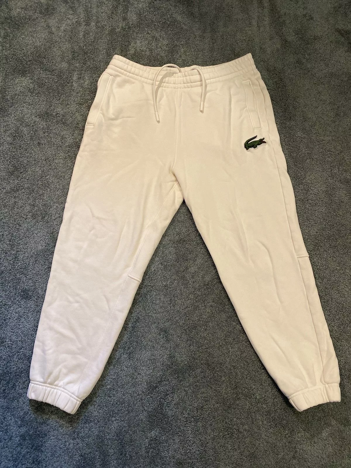 Lacoste Sweatpants Joggers Lacoste cream sweatpants White