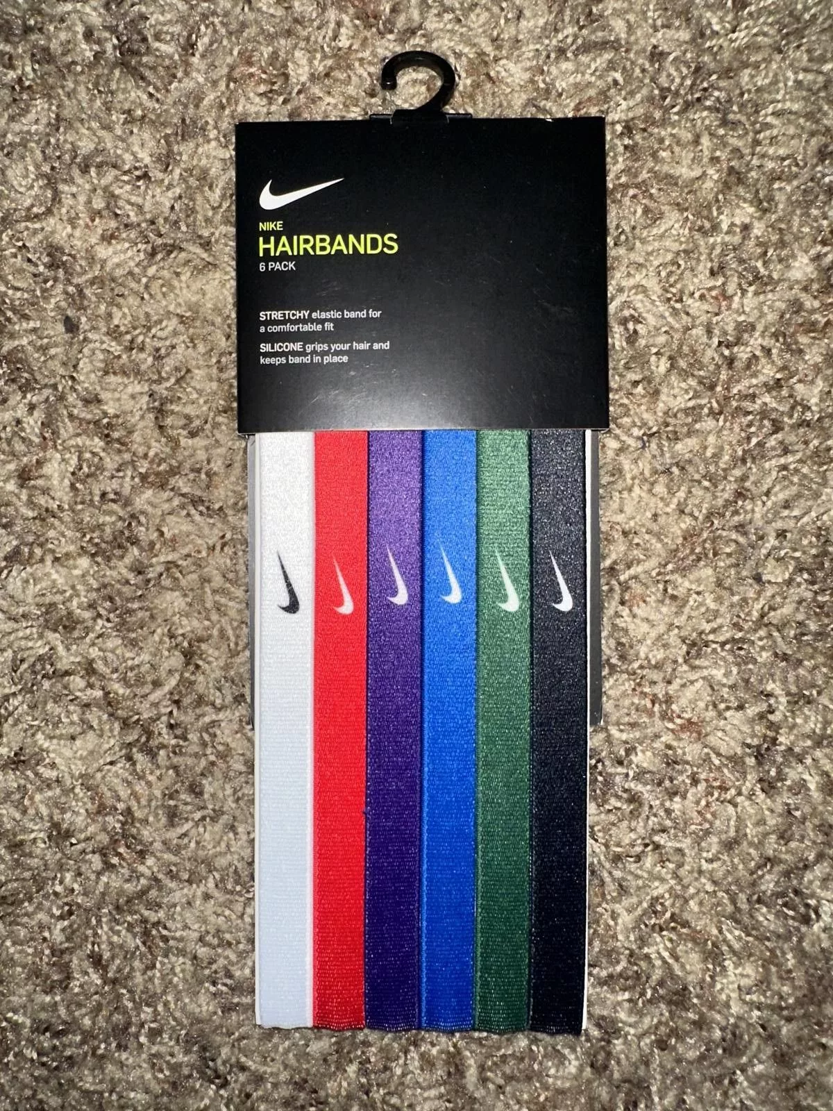 Nike Hair Accessories Nike Printed Headbands 6-Pack Black