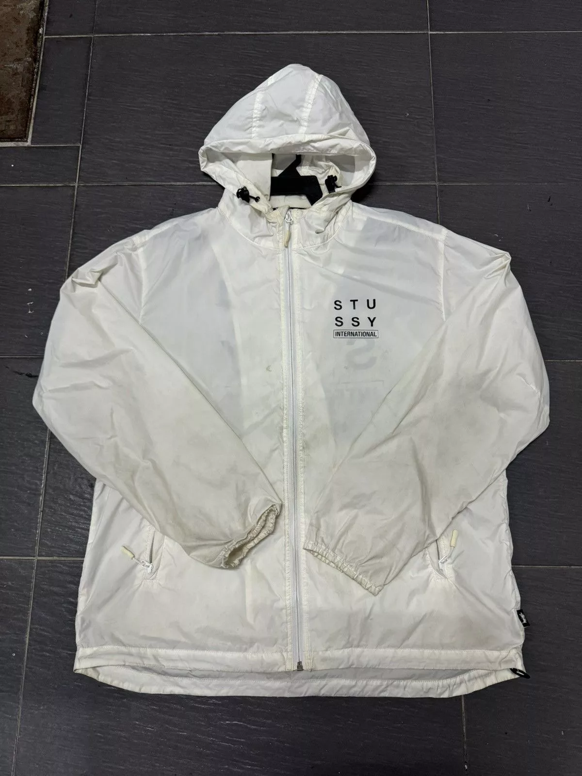 Stussy Light Jackets STUSSY INTERNATIONAL LIGHT WINDBREAKER White