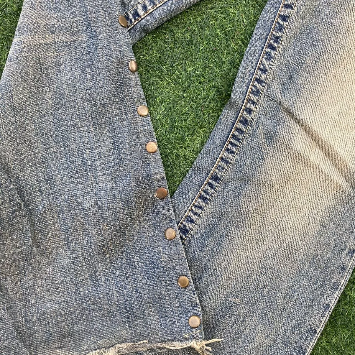 Vanquish Denim VANQUISH BOOTCUT RIPED STYLE JEANS Blue
